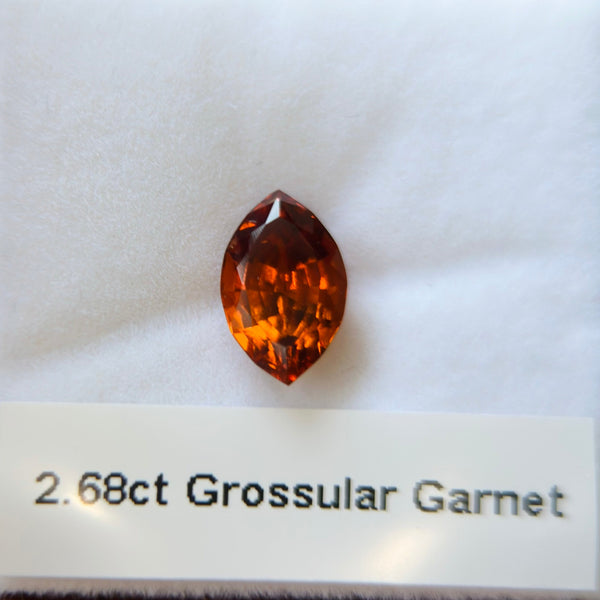 2.68ct Hessonite Garnet, Untreated Unheated