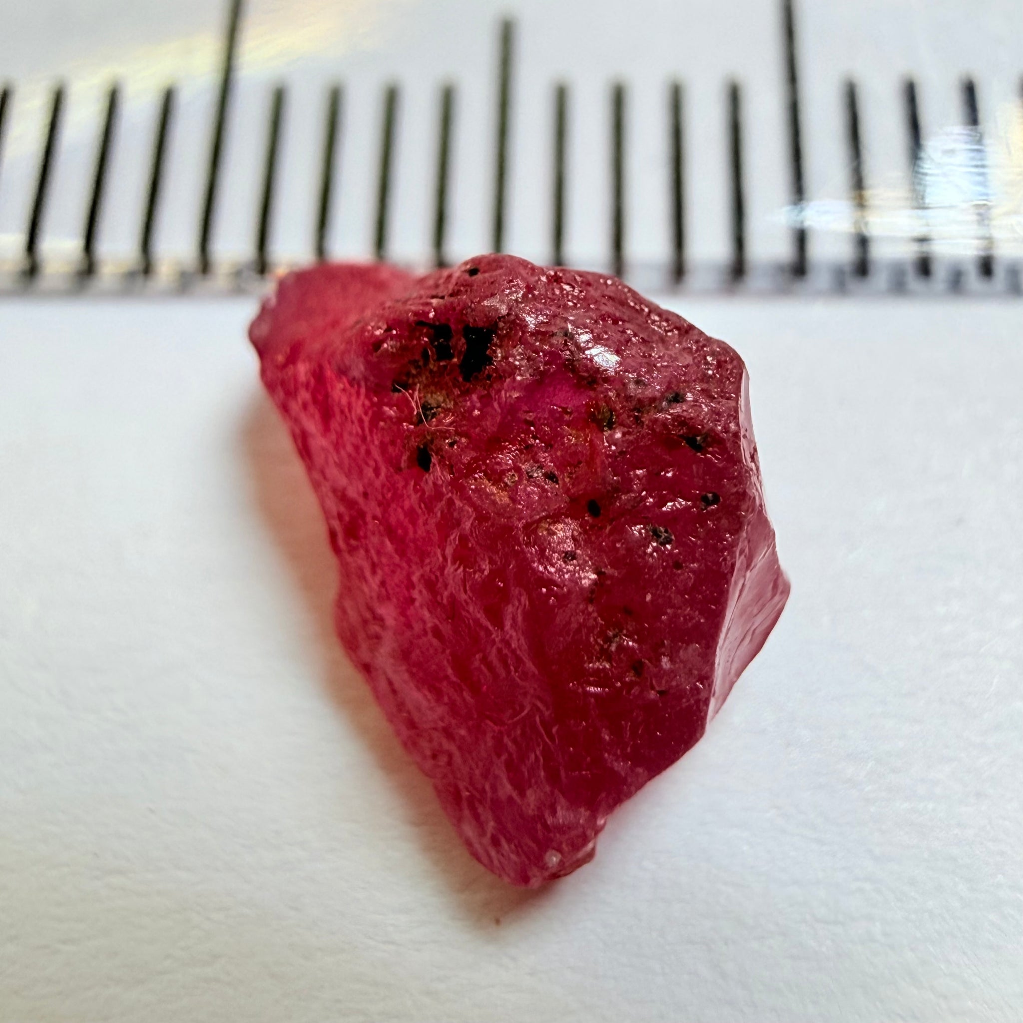 Winza Ruby, 2.83ct, Winza, Tanzania, Untreated Unheated, fractures inside, great for setting in jewellery as is