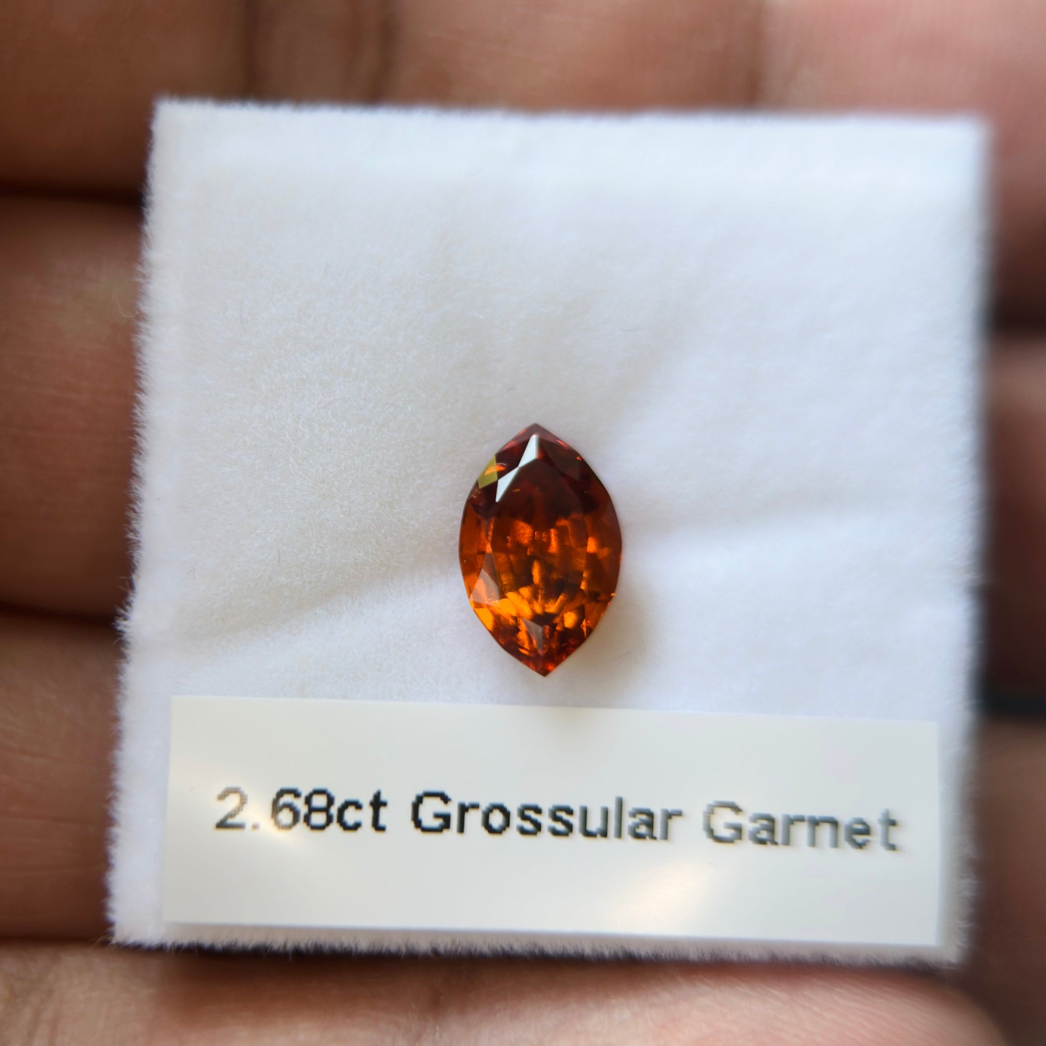 2.68ct Hessonite Garnet, Untreated Unheated