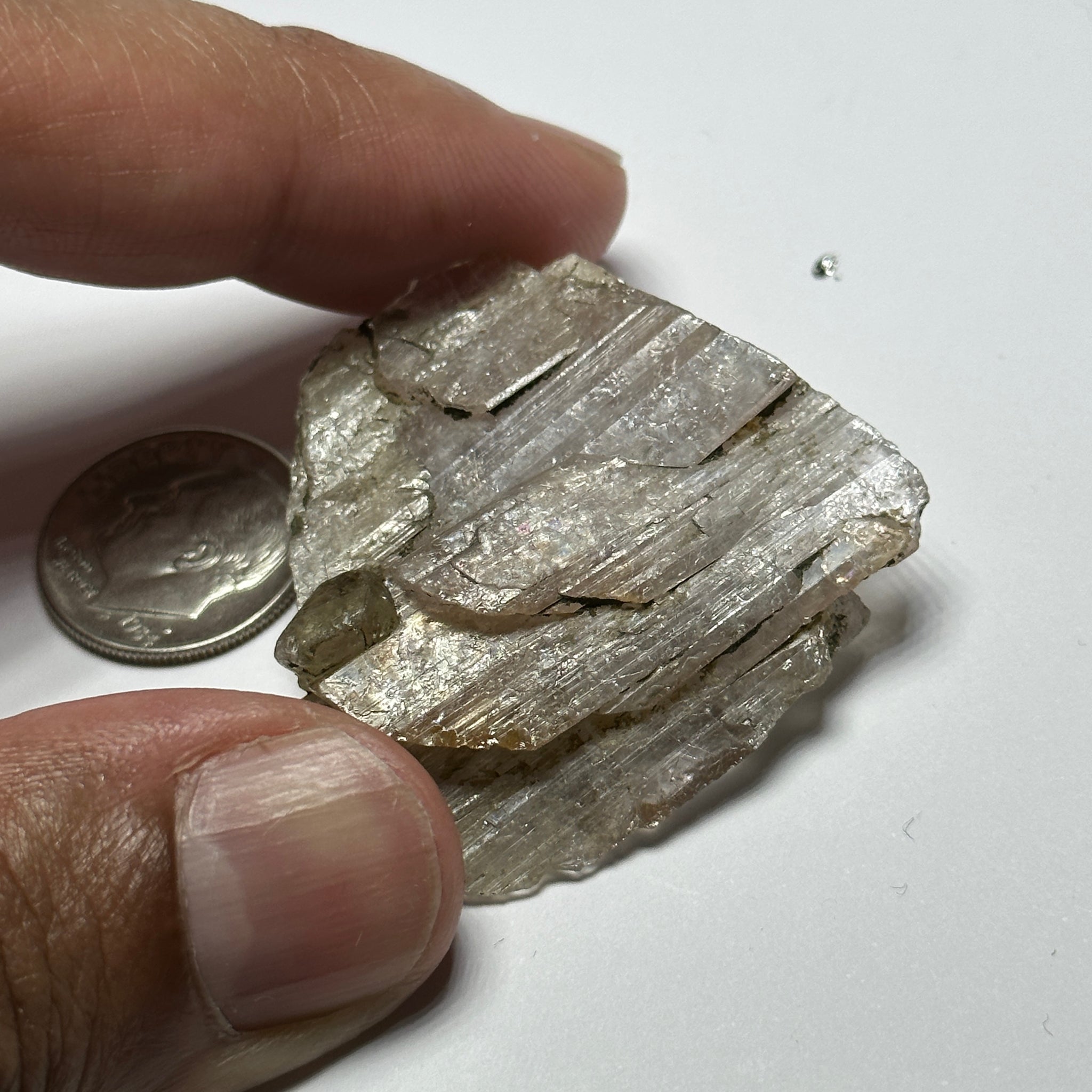 Magnesio Axinite Crystal, 83.33ct, Merelani, Tanzania. 3.8 x 4.0 x 1.05cm