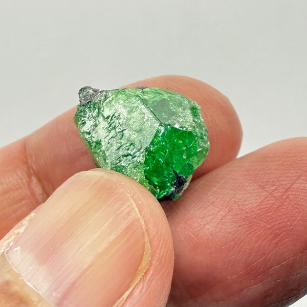 Tsavorite Garnet Crystal on Matrix, 14.37ct, Merelani, Tanzania, Untreated Unheated