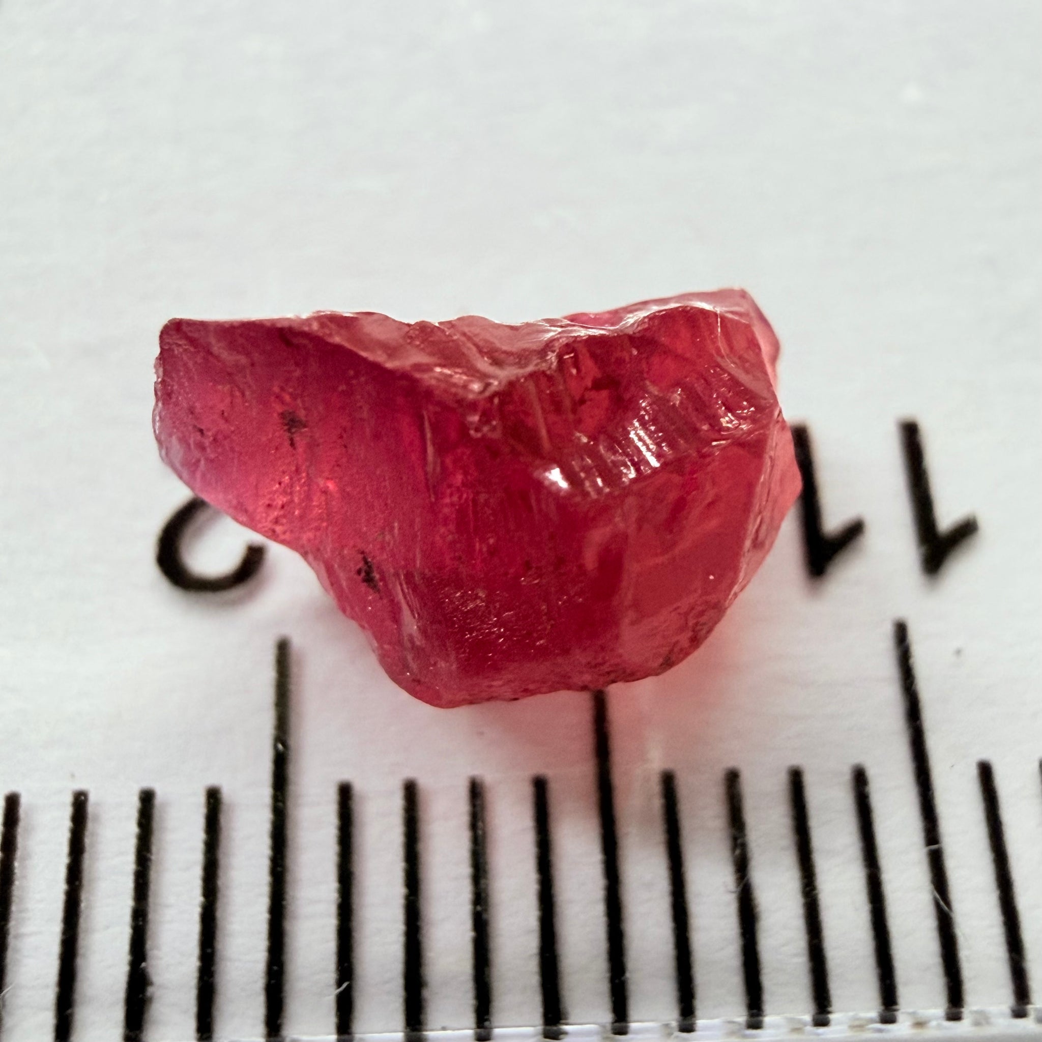 Winza Ruby, 2.83ct, Winza, Tanzania, Untreated Unheated, fractures inside, great for setting in jewellery as is