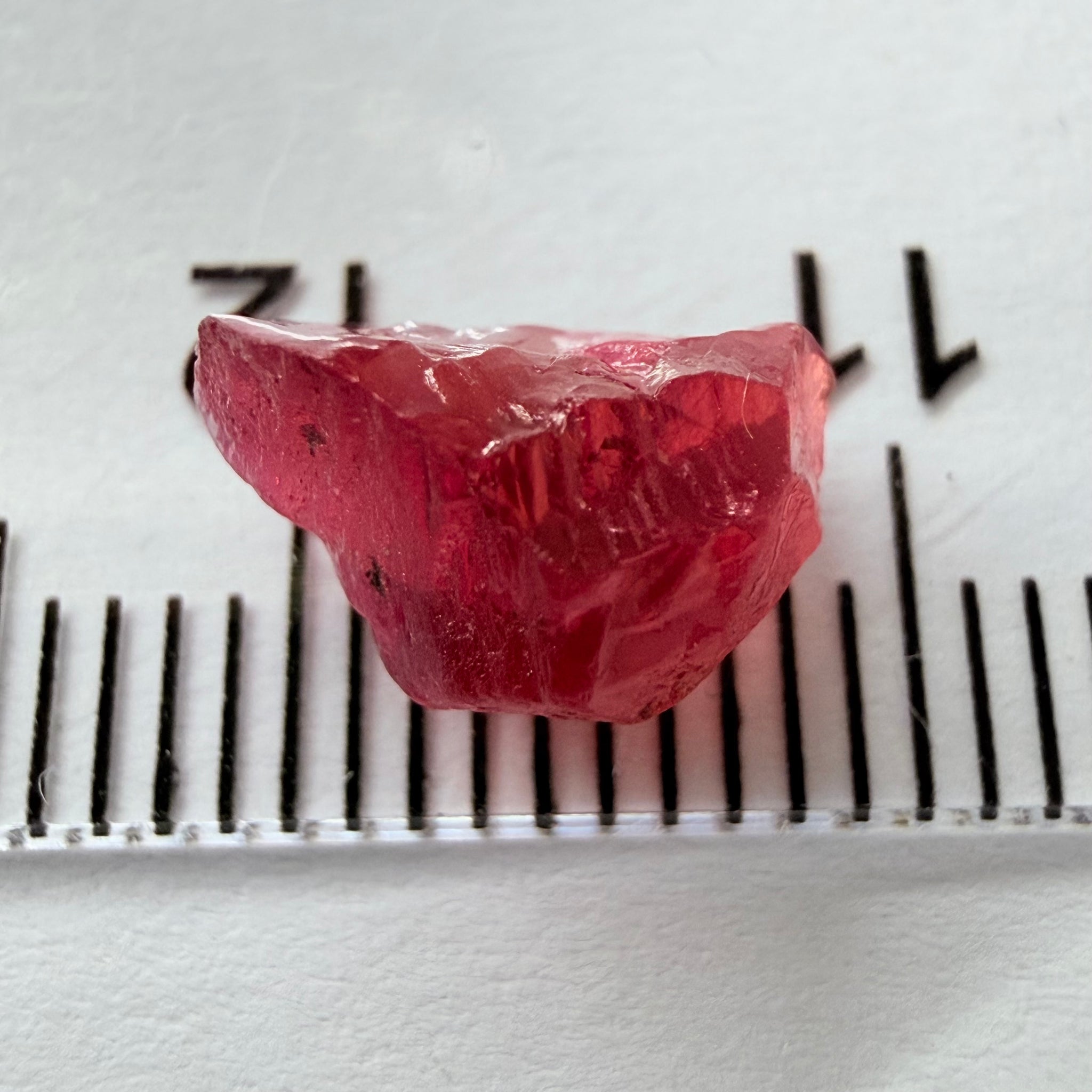 Winza Ruby, 2.83ct, Winza, Tanzania, Untreated Unheated, fractures inside, great for setting in jewellery as is