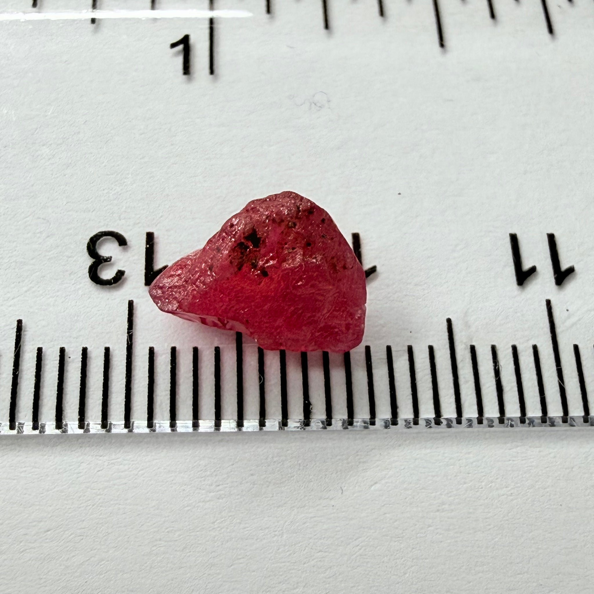 Winza Ruby, 2.83ct, Winza, Tanzania, Untreated Unheated, fractures inside, great for setting in jewellery as is