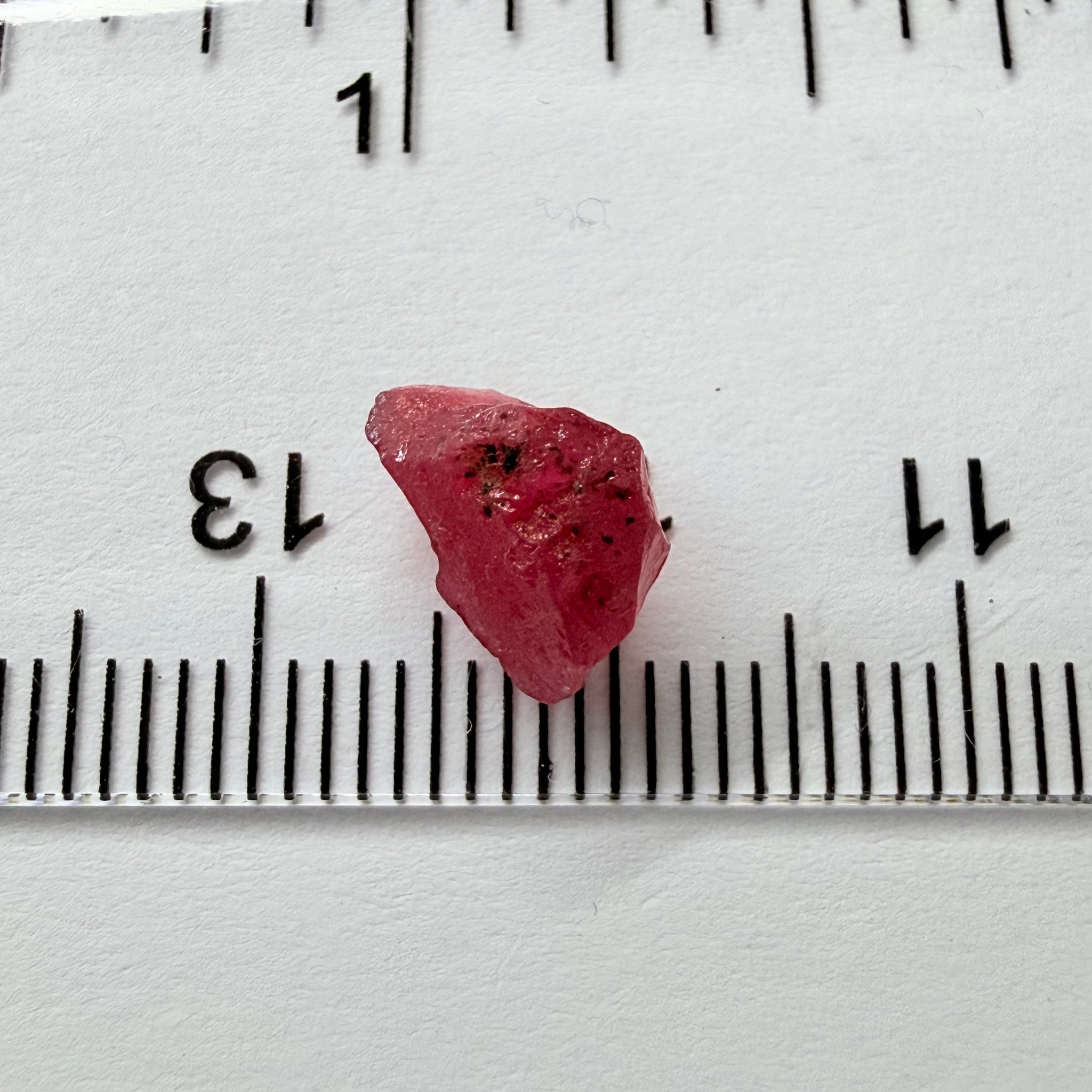 Winza Ruby, 2.83ct, Winza, Tanzania, Untreated Unheated, fractures inside, great for setting in jewellery as is