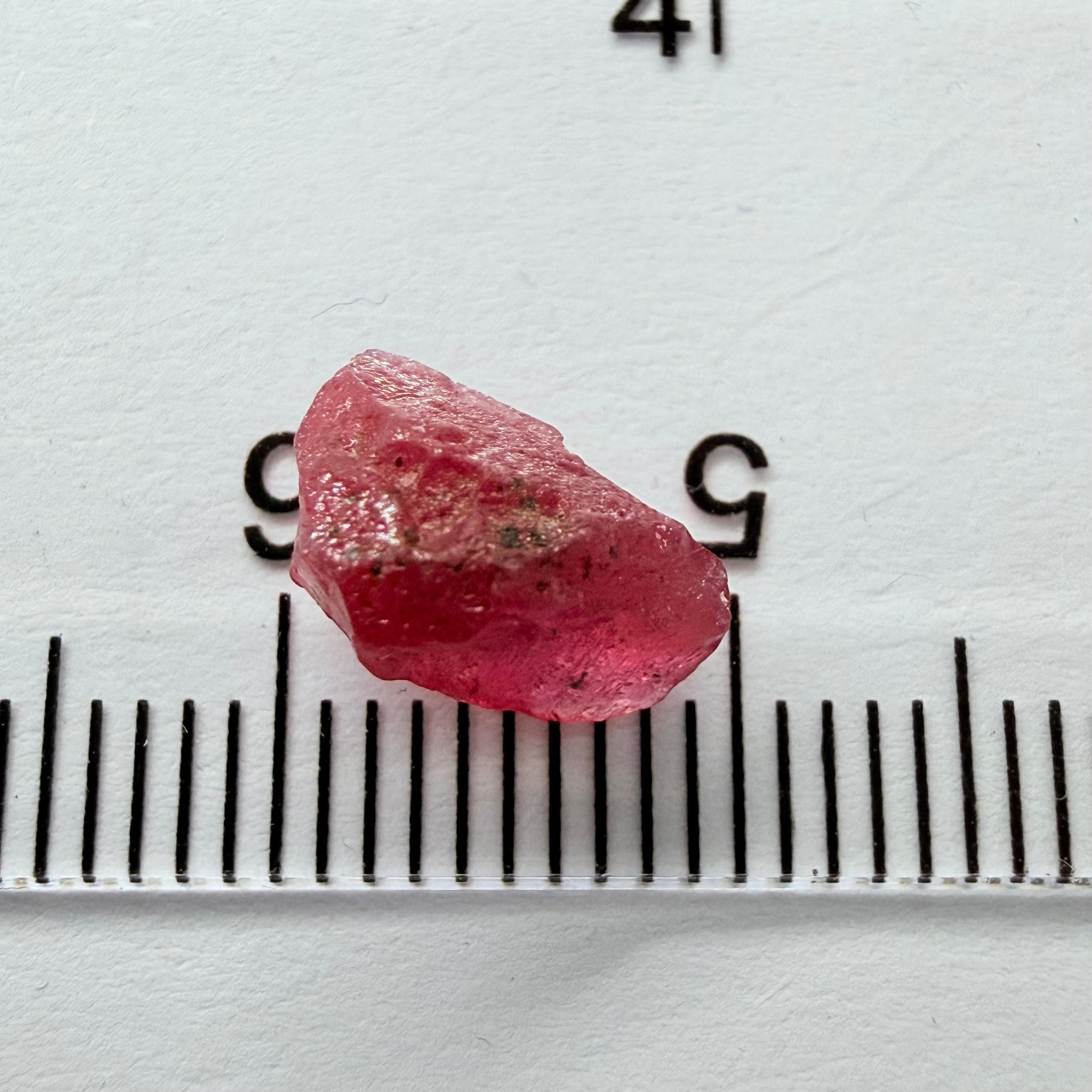 Winza Ruby, 2.83ct, Winza, Tanzania, Untreated Unheated, fractures inside, great for setting in jewellery as is