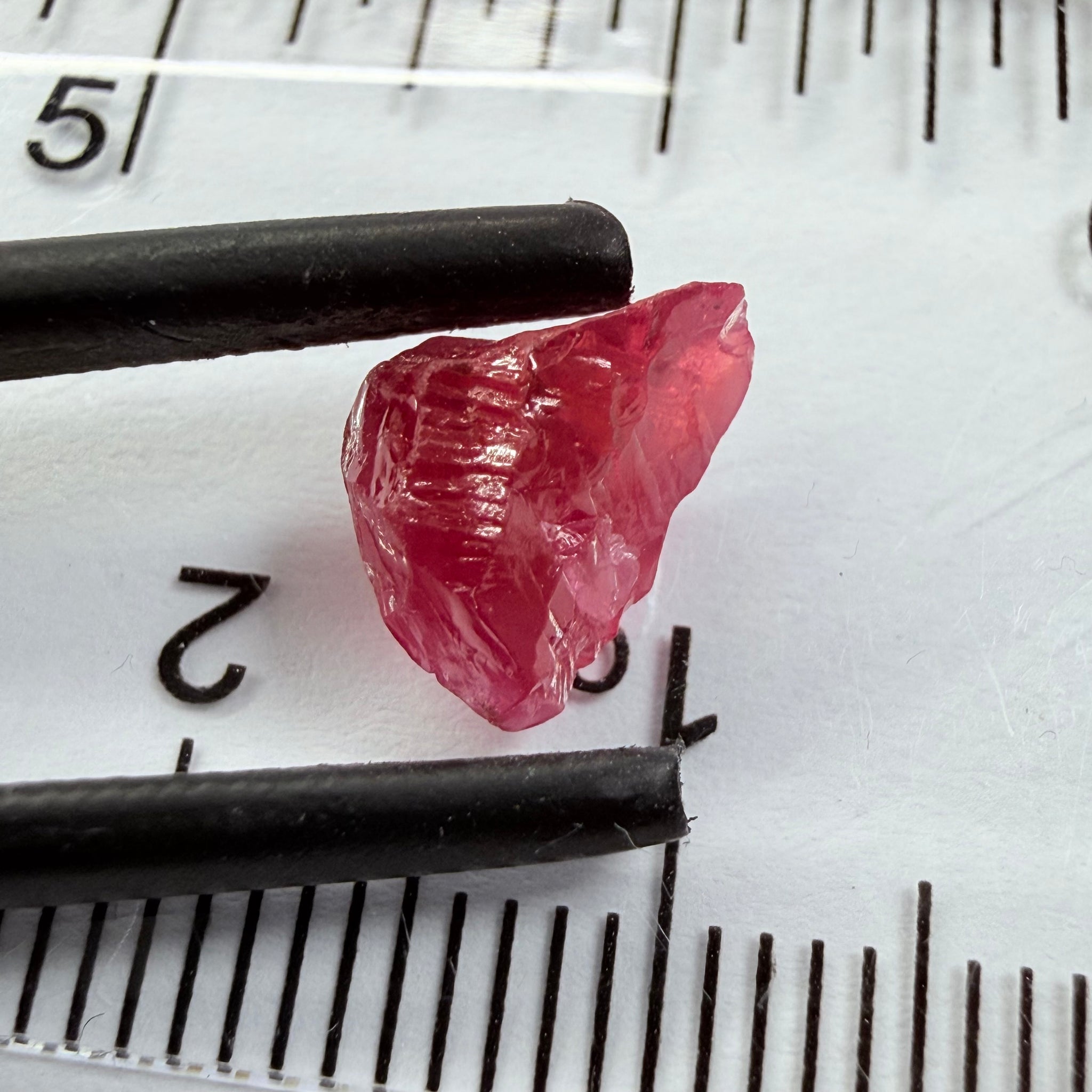 Winza Ruby, 2.83ct, Winza, Tanzania, Untreated Unheated, fractures inside, great for setting in jewellery as is