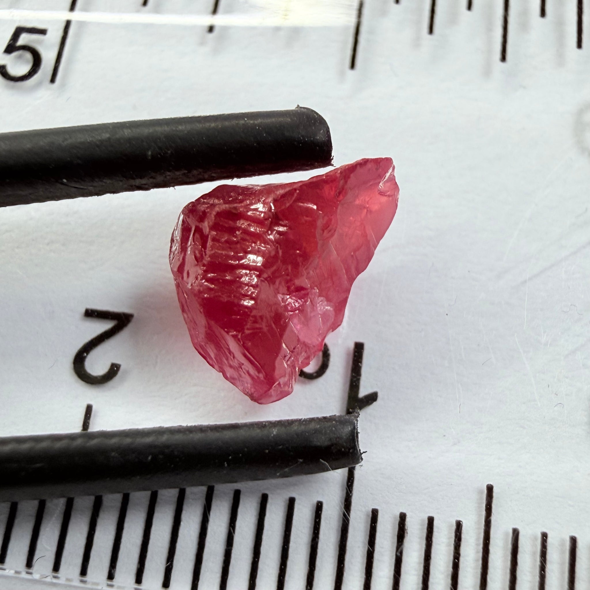 Winza Ruby, 2.83ct, Winza, Tanzania, Untreated Unheated, fractures inside, great for setting in jewellery as is