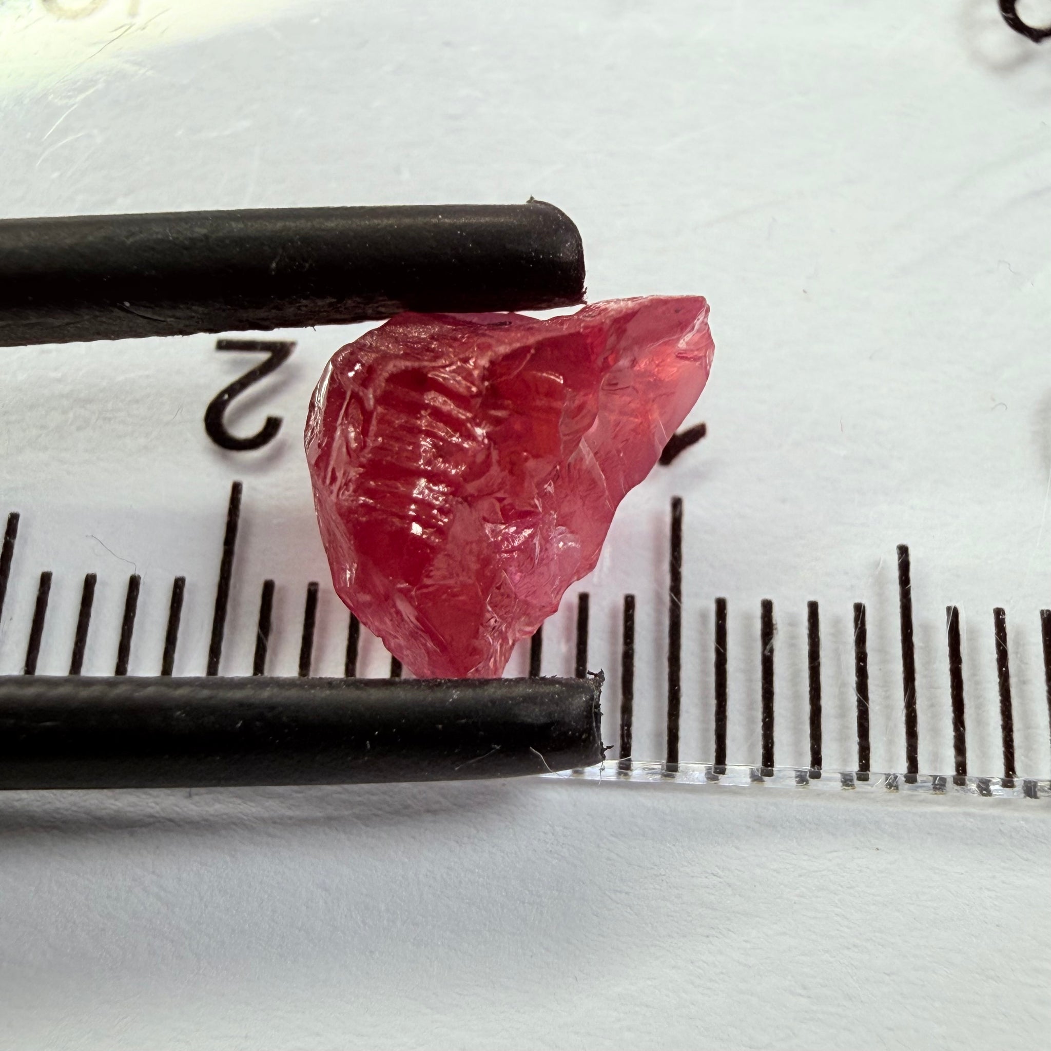 Winza Ruby, 2.83ct, Winza, Tanzania, Untreated Unheated, fractures inside, great for setting in jewellery as is