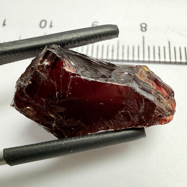 Umba Garnet, 25.81ct, Umba Valley, Tanzania, Untreated Unheated, fine silk inside, very dark
