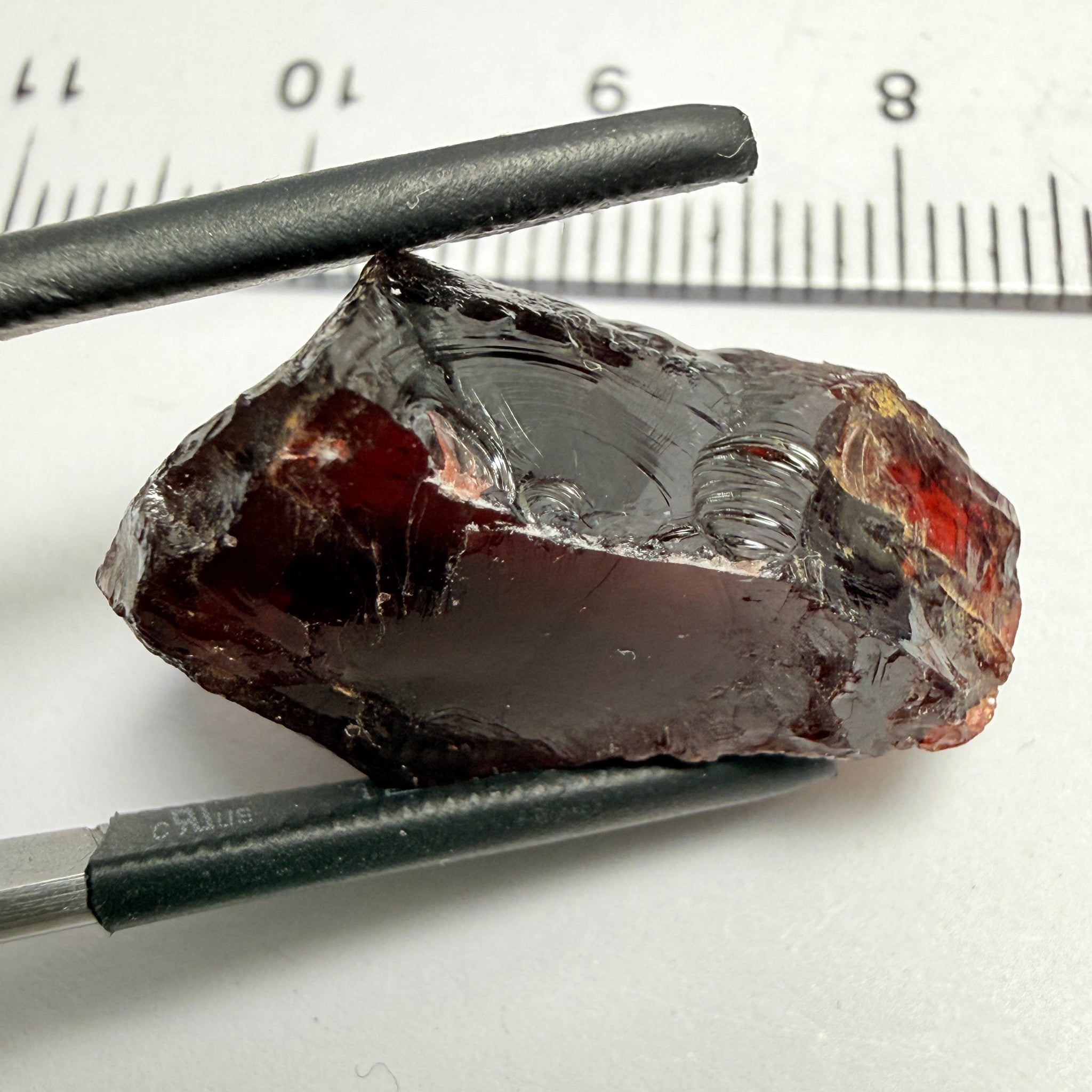 Umba Garnet, 25.81ct, Umba Valley, Tanzania, Untreated Unheated, fine silk inside, very dark