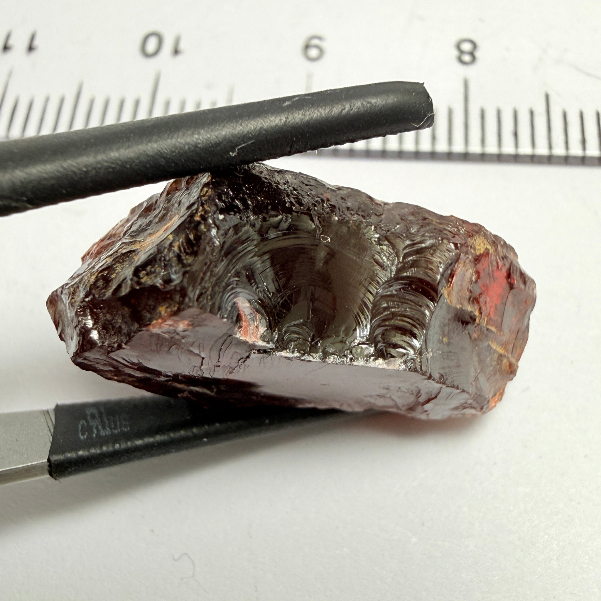 Umba Garnet, 25.81ct, Umba Valley, Tanzania, Untreated Unheated, fine silk inside, very dark