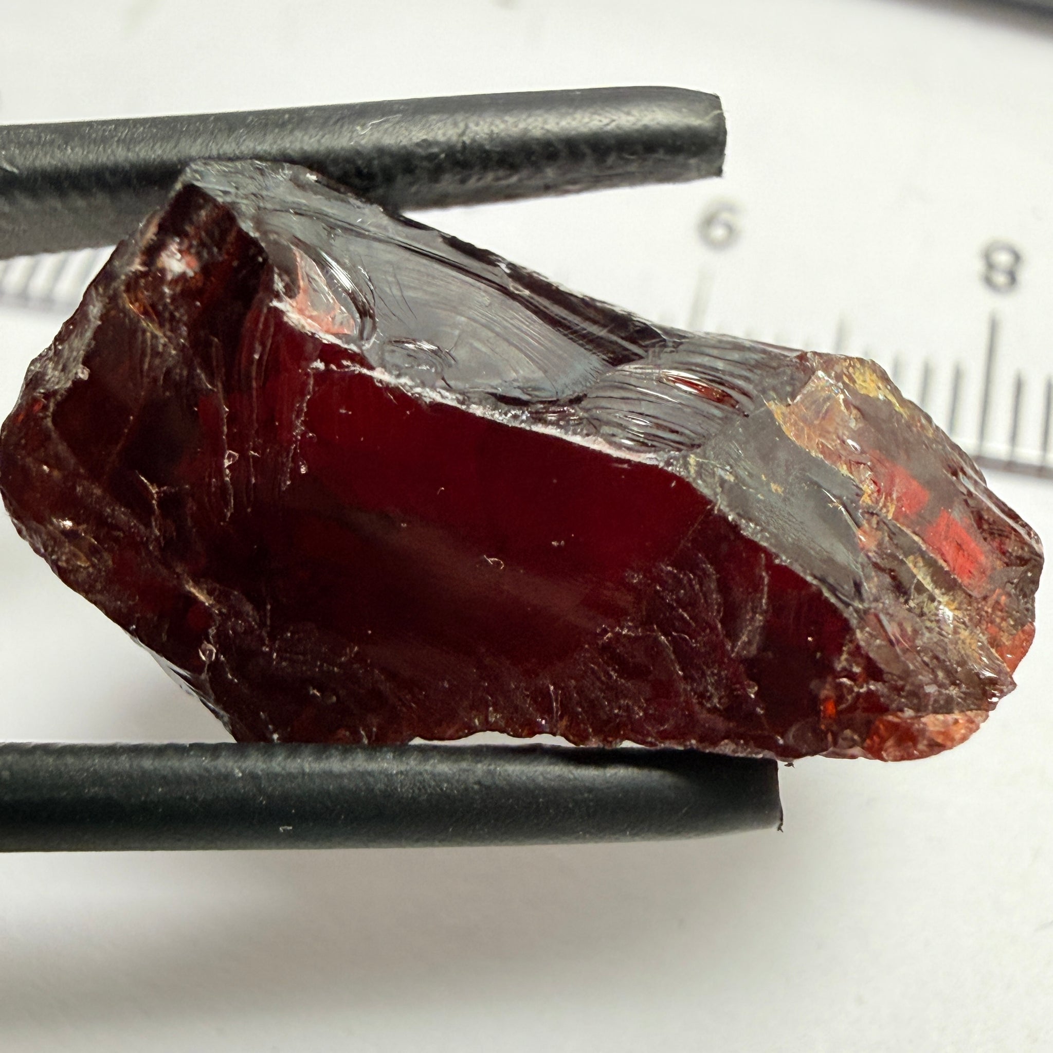 Umba Garnet, 25.81ct, Umba Valley, Tanzania, Untreated Unheated, fine silk inside, very dark