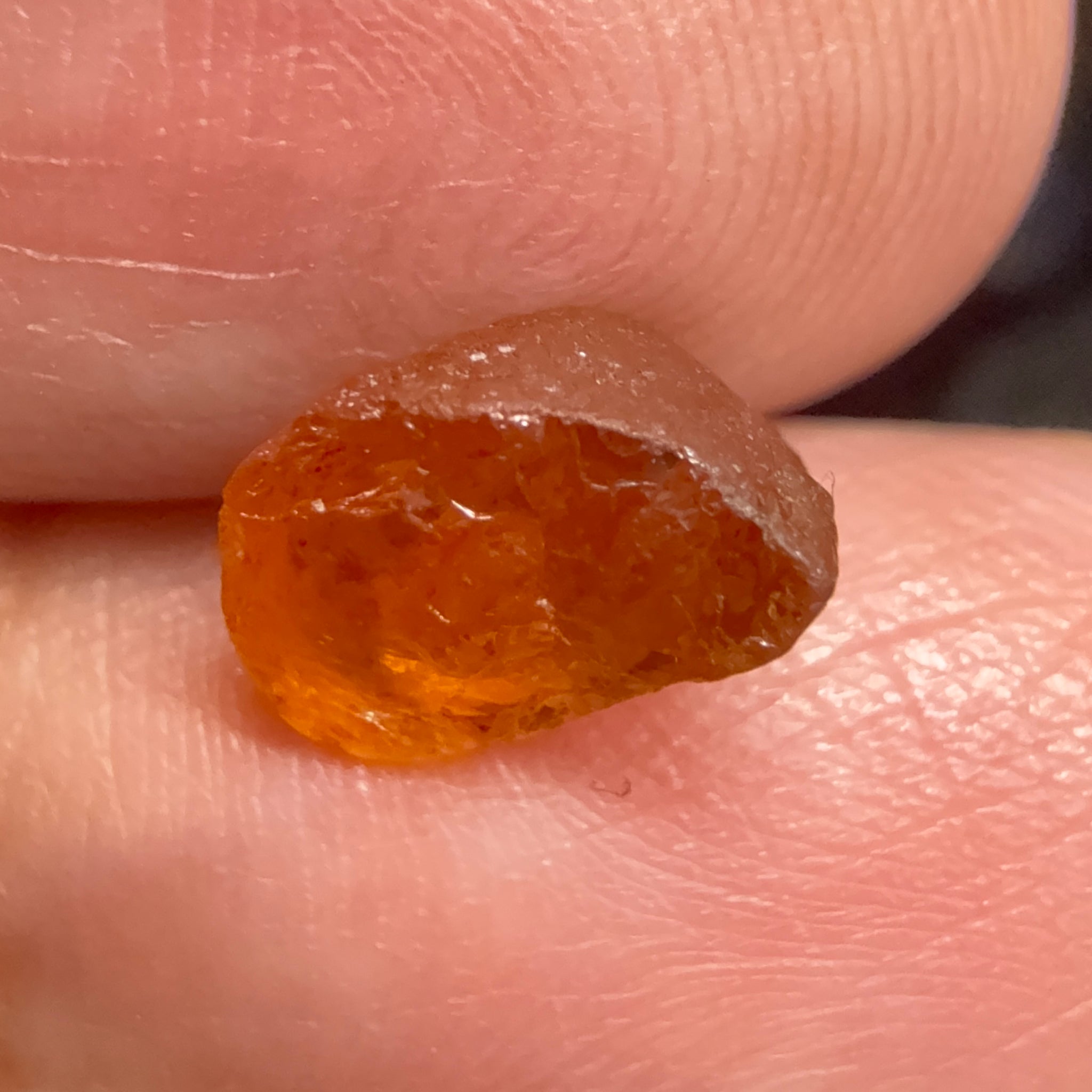 Malaya Garnet, 3.53ct, Tanzania, Untreated Unheated. VVS - IF