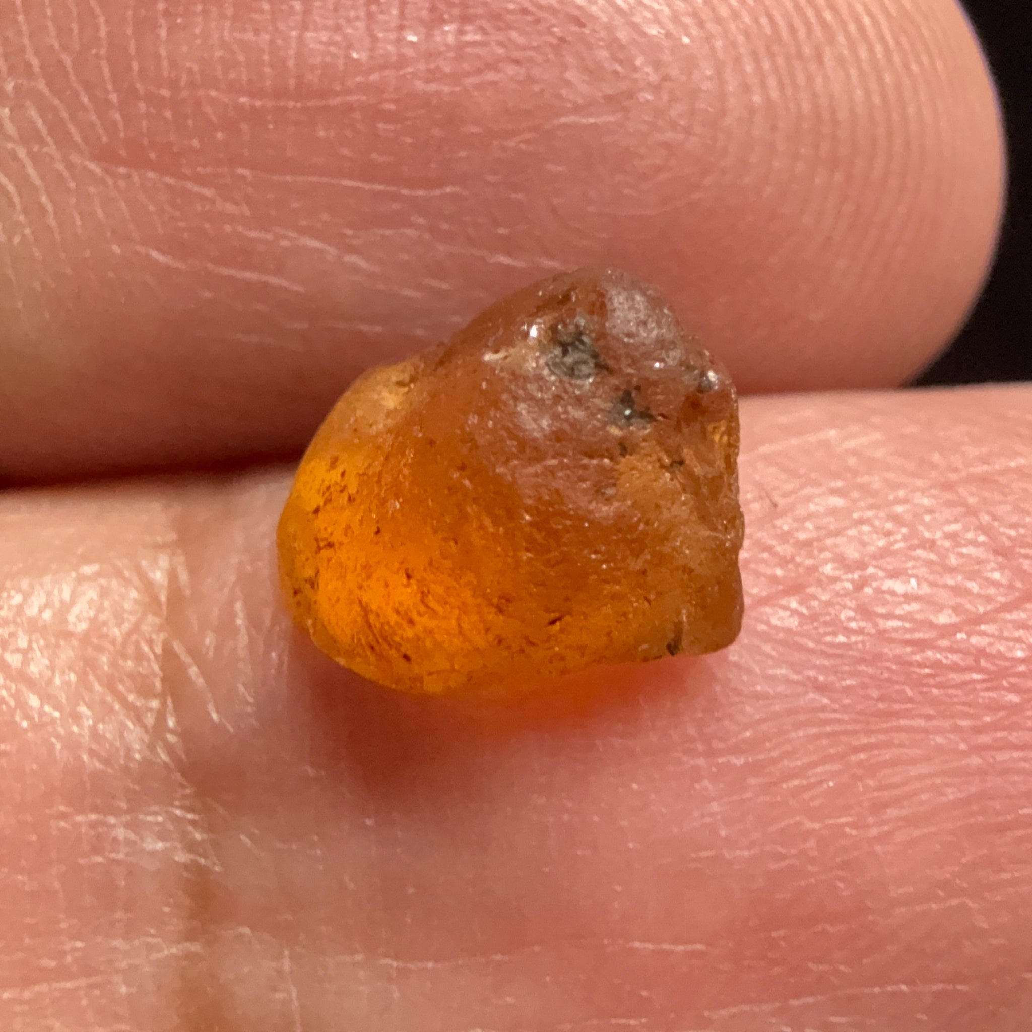 Malaya Garnet, 3.53ct, Tanzania, Untreated Unheated. VVS - IF