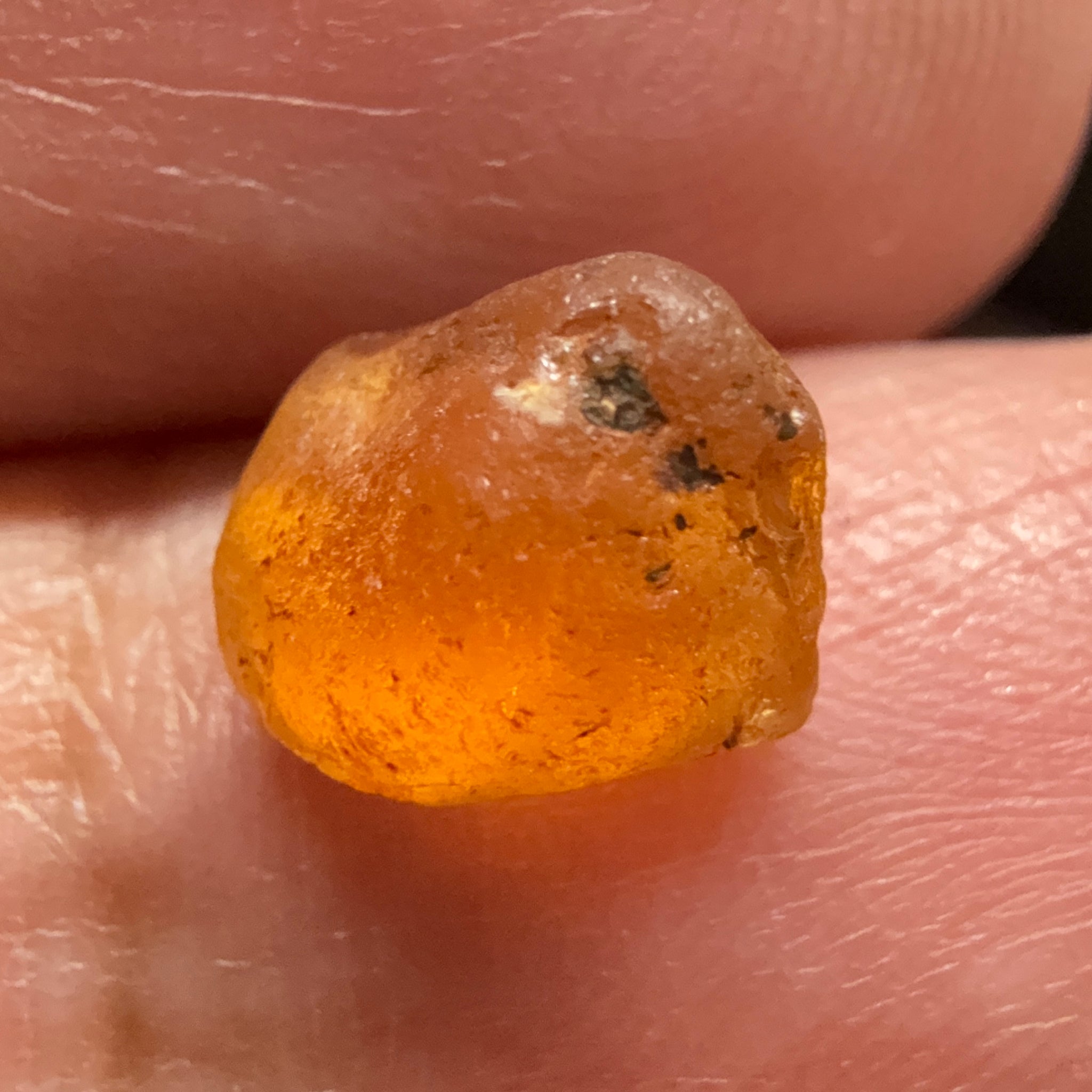 Malaya Garnet, 3.53ct, Tanzania, Untreated Unheated. VVS - IF