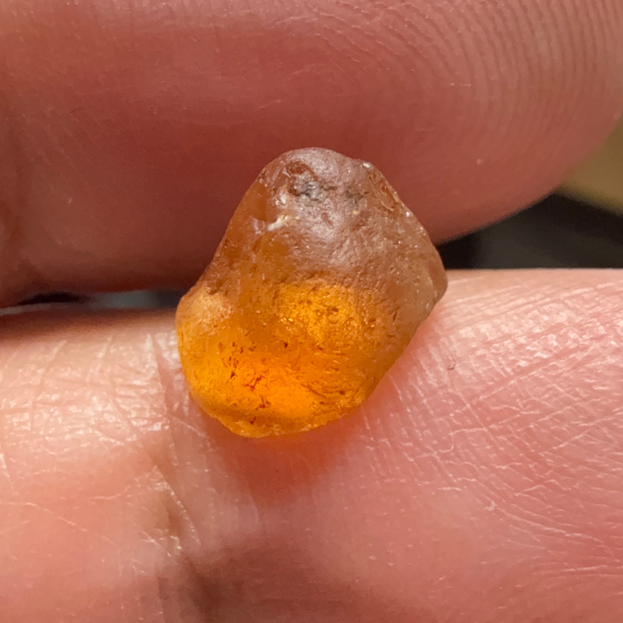 Malaya Garnet, 3.53ct, Tanzania, Untreated Unheated. VVS - IF