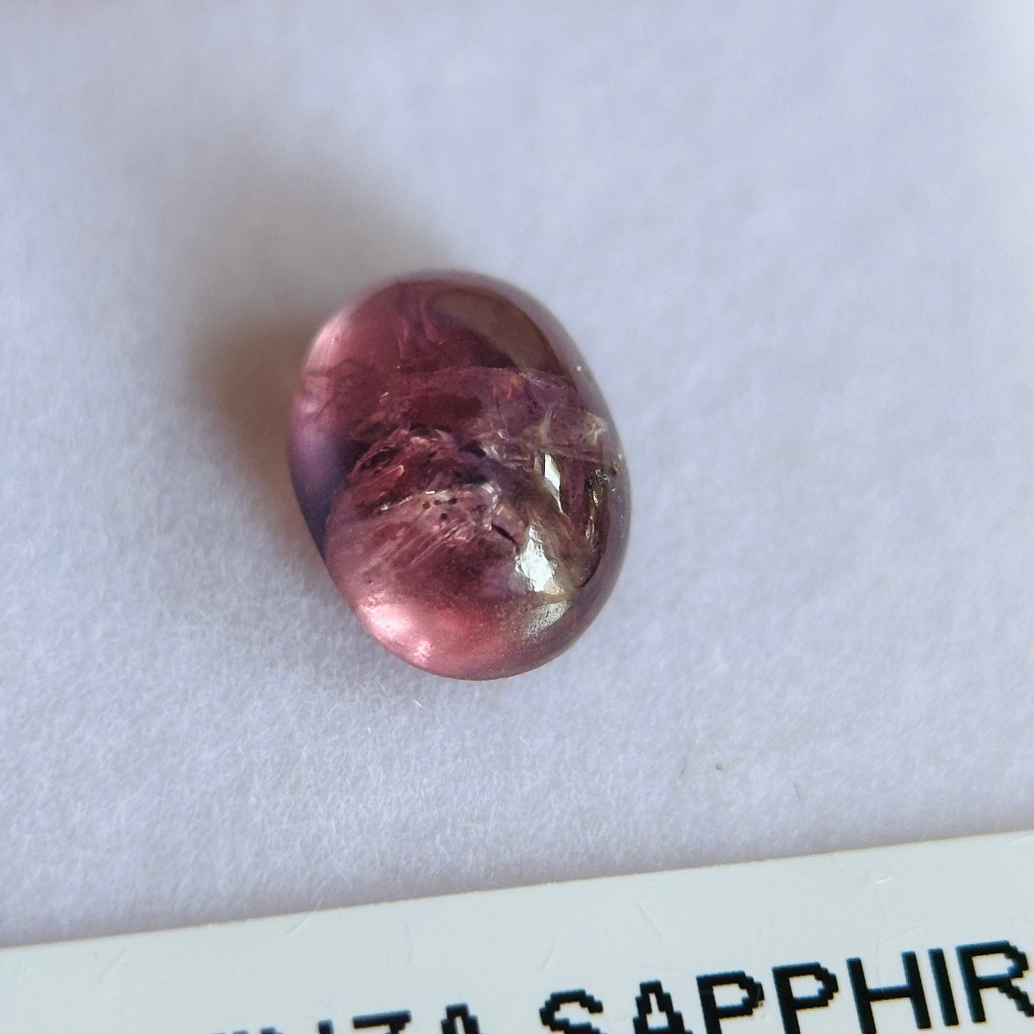 Winza Sapphire Cabochon. 3.35ct, Tanzania. Untreated Unheated