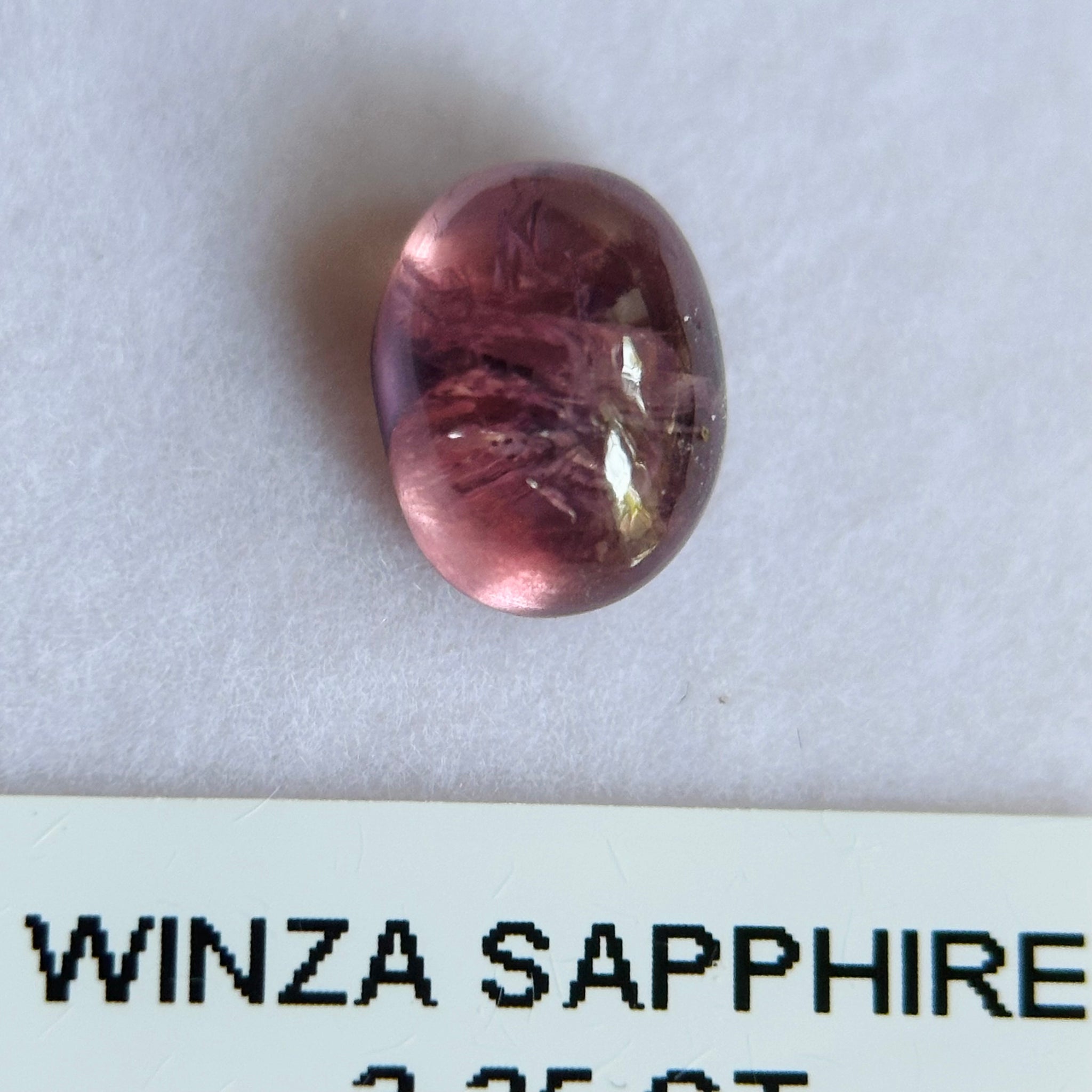 Winza Sapphire Cabochon. 3.35ct, Tanzania. Untreated Unheated