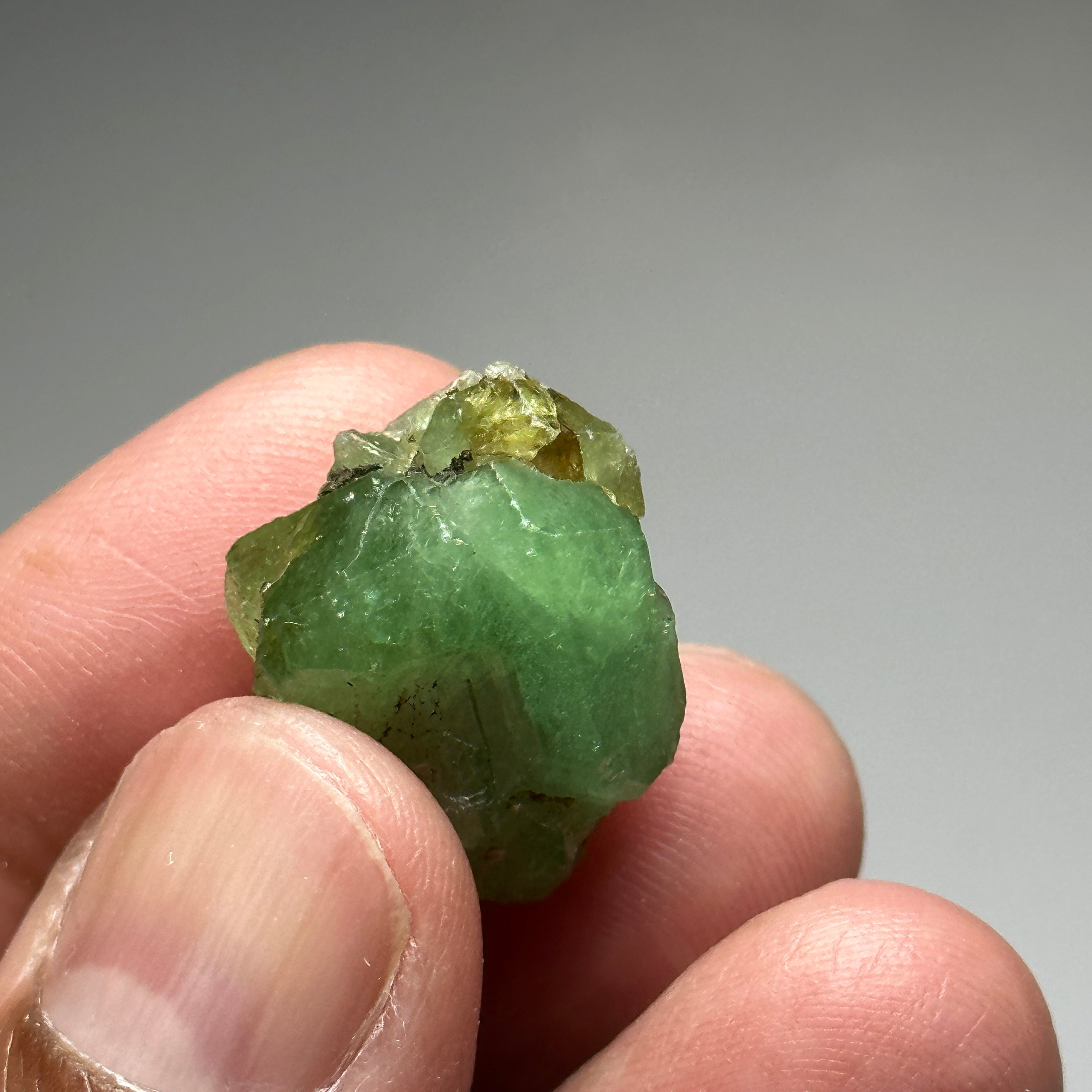 29.88ct Tsavorite Crystal on Matrix. Merelani. Tanzania, Untreated Unheated