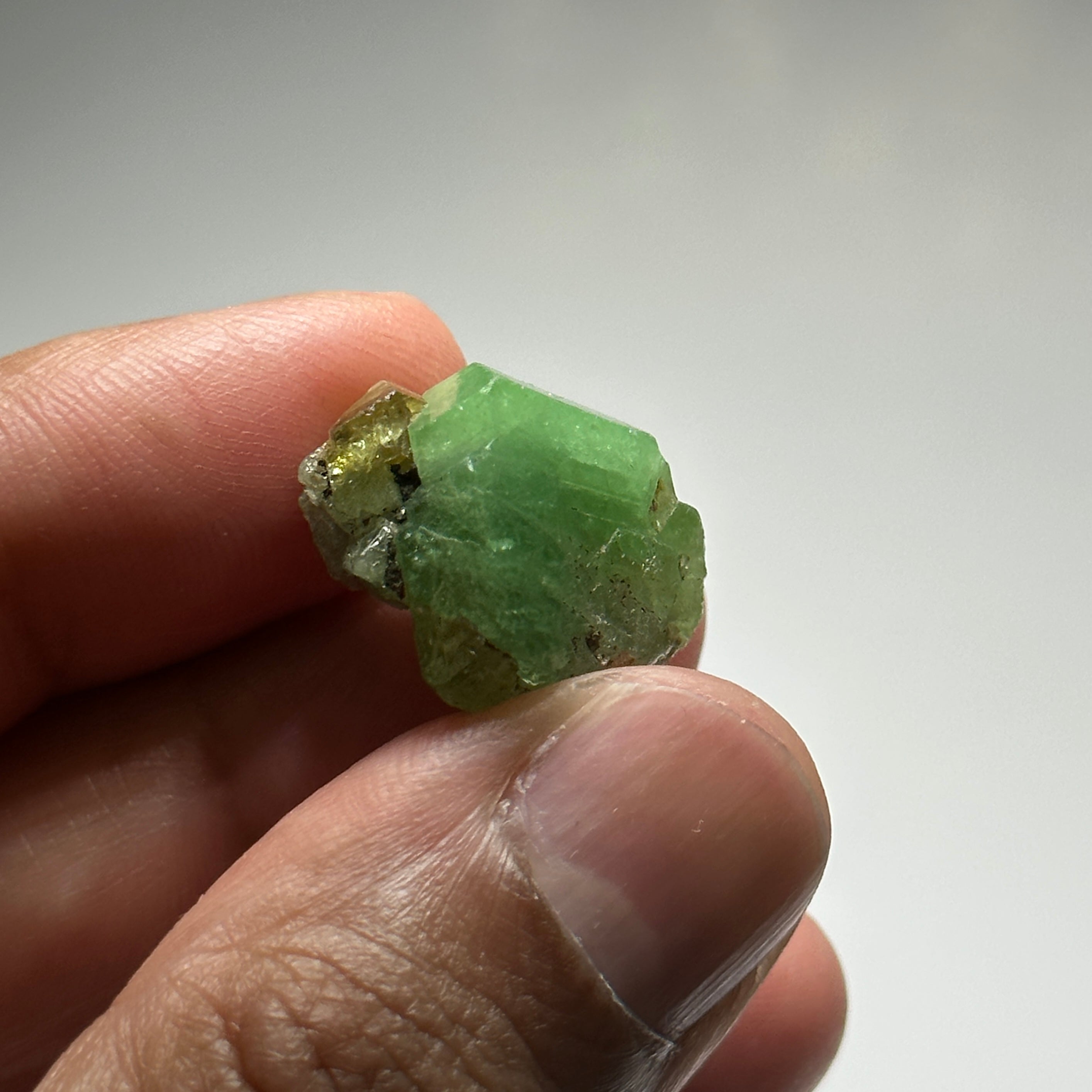 29.88ct Tsavorite Crystal on Matrix. Merelani. Tanzania, Untreated Unheated