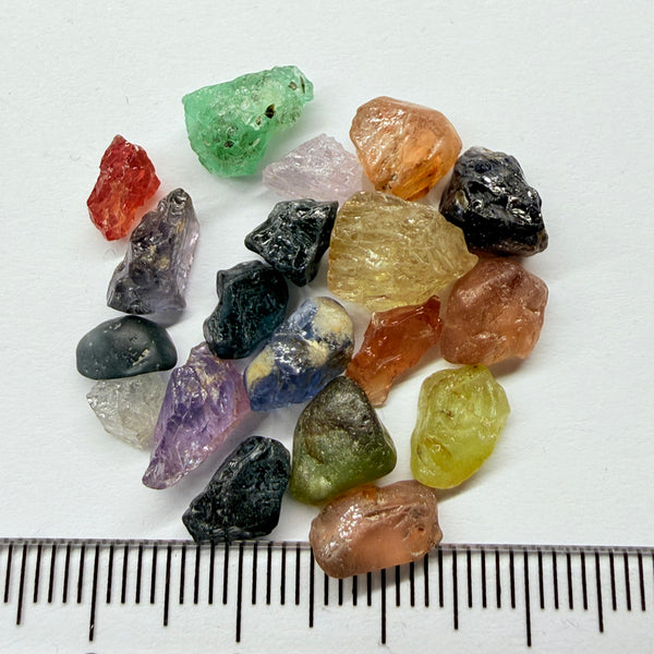 Mixed Lot, 42.59ct, Tanzania, Untreated Unheated