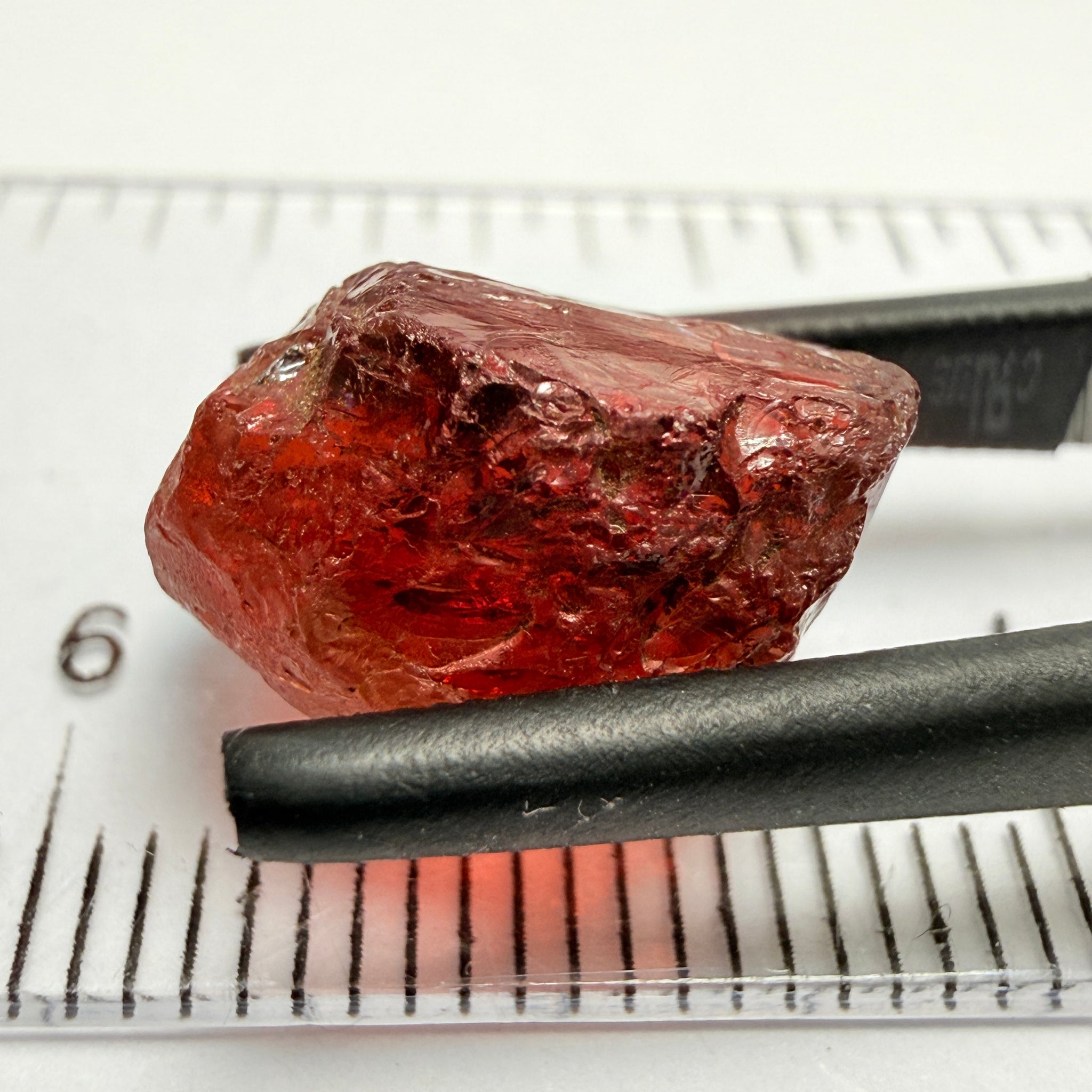 Umba Garnet, 8.12ct, Umba Valley, Tanzania, Untreated Unheated, spotty