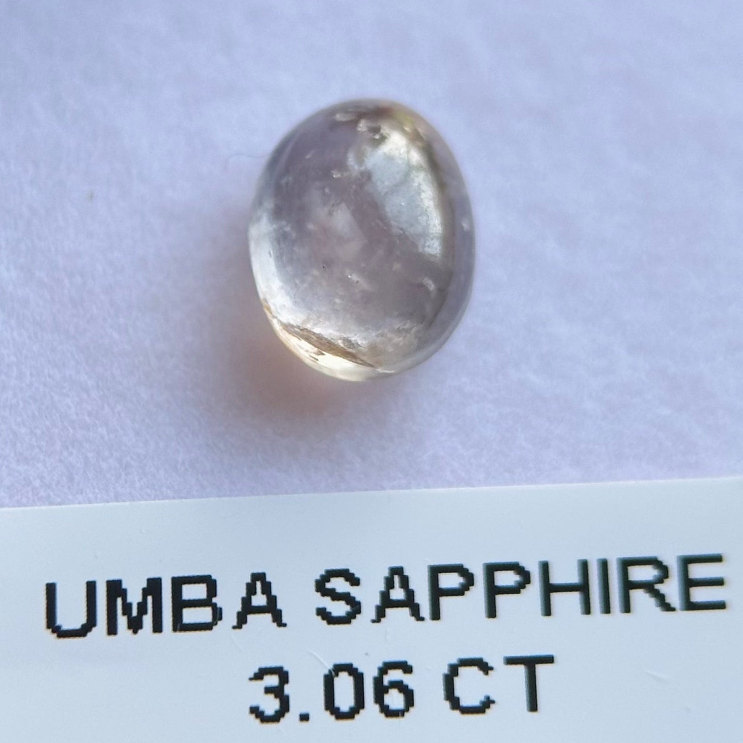 Sapphire Cabochon, 3.06ct, Umba Valley, Tanzania. Untreated