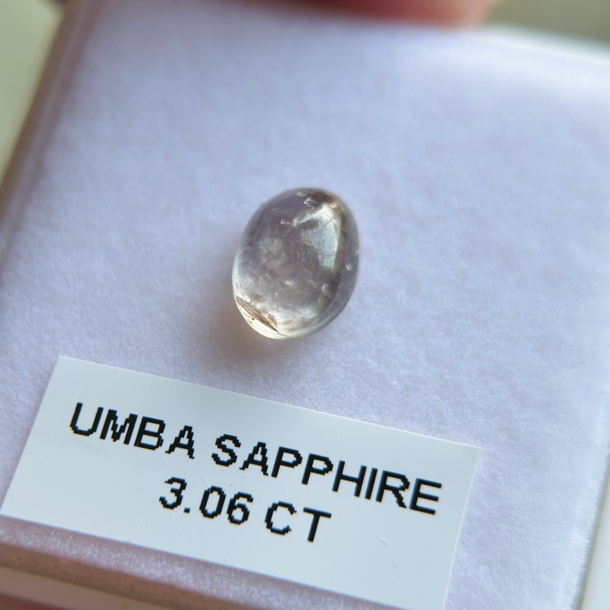 Sapphire Cabochon, 3.06ct, Umba Valley, Tanzania. Untreated