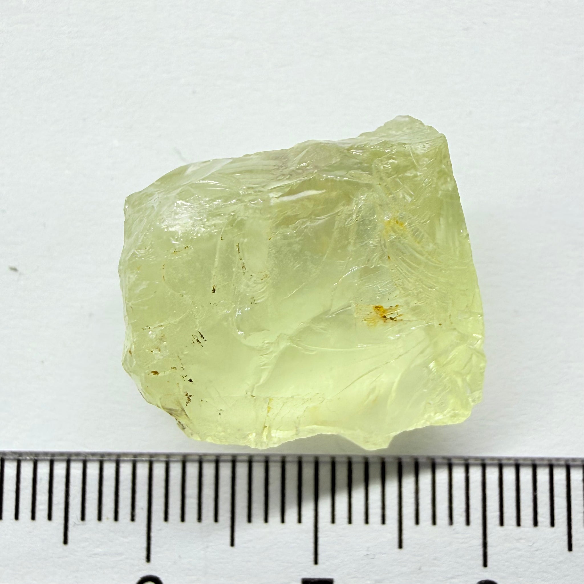 Heliodor, 29.39ct, Loliondo, Tanzania, Untreated Unheated, has a fracture inside, slice down the middle, both pics will be useable with one slightly flatter, both will be slightly milky