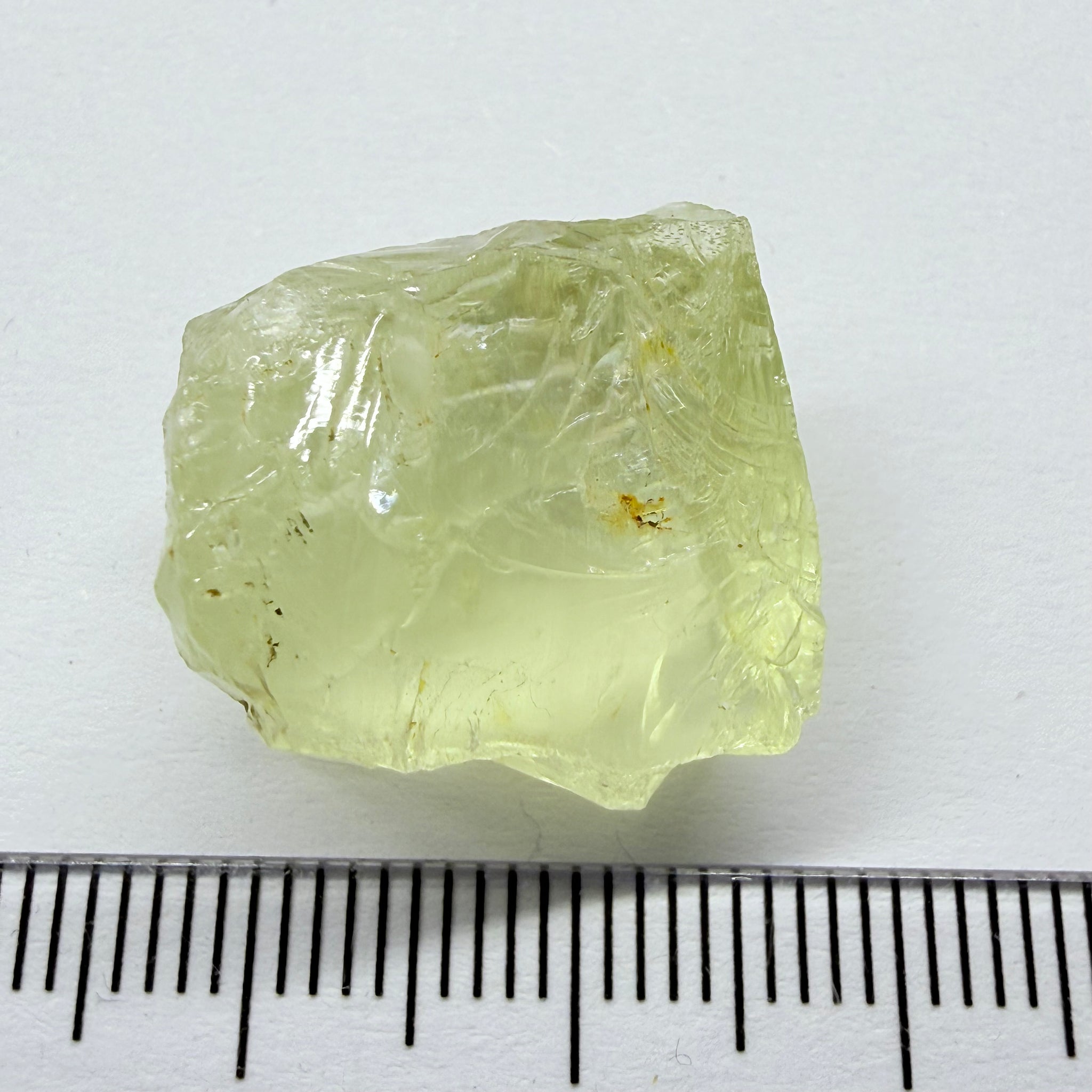 Heliodor, 29.39ct, Loliondo, Tanzania, Untreated Unheated, has a fracture inside, slice down the middle, both pics will be useable with one slightly flatter, both will be slightly milky