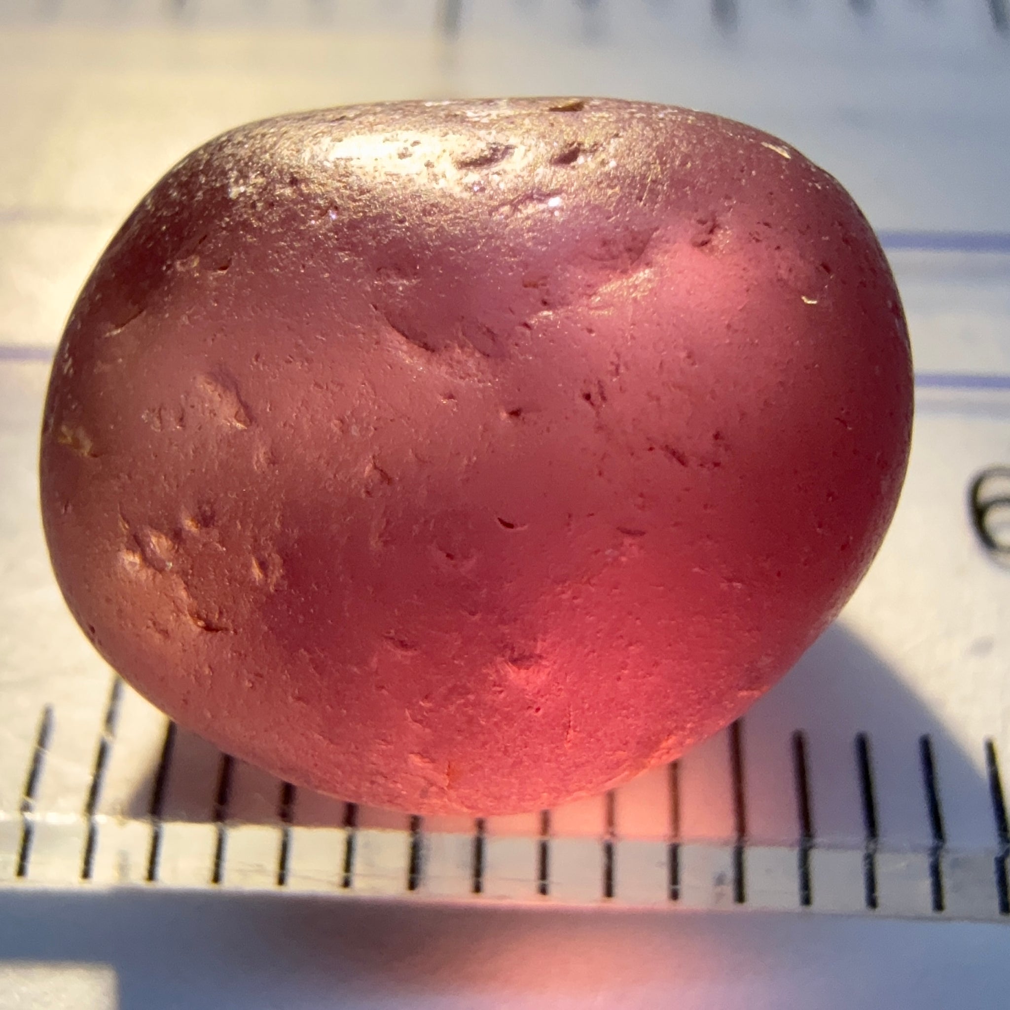 Mahenge Garnet, 12.08ct, Tanzania, heavy silk inside, see pictures, Untreated Unheated, slight inclusions