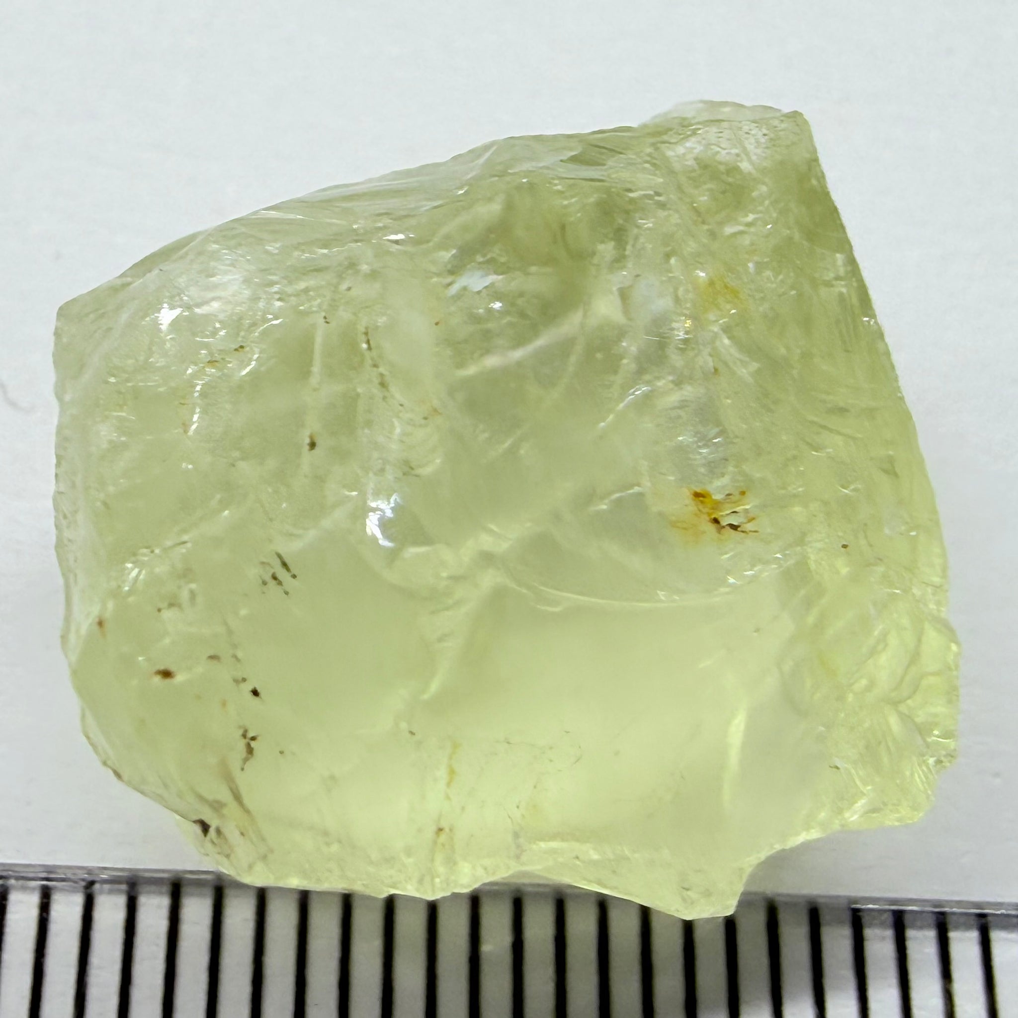 Heliodor, 29.39ct, Loliondo, Tanzania, Untreated Unheated, has a fracture inside, slice down the middle, both pics will be useable with one slightly flatter, both will be slightly milky
