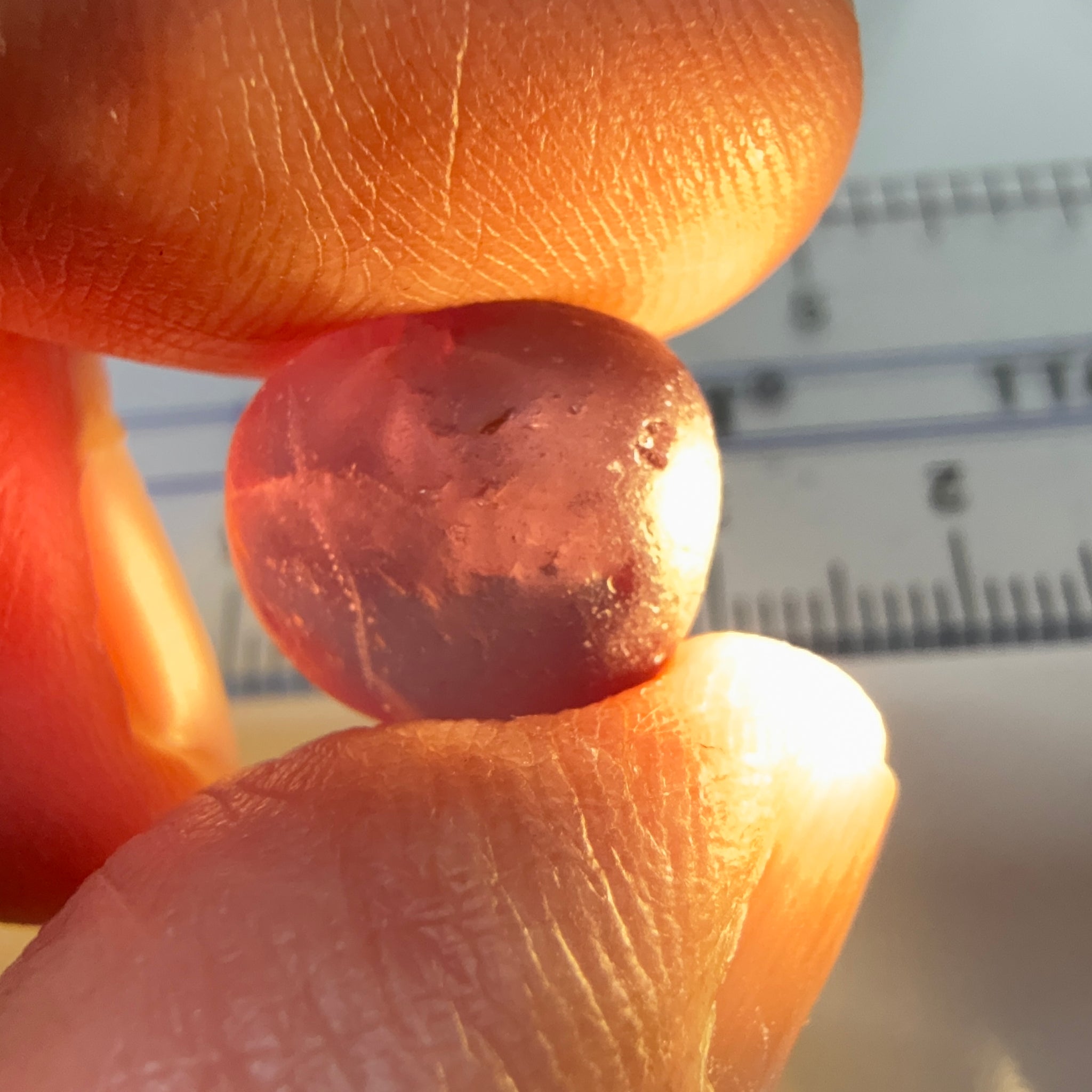 Mahenge Garnet, 12.08ct, Tanzania, heavy silk inside, see pictures, Untreated Unheated, slight inclusions