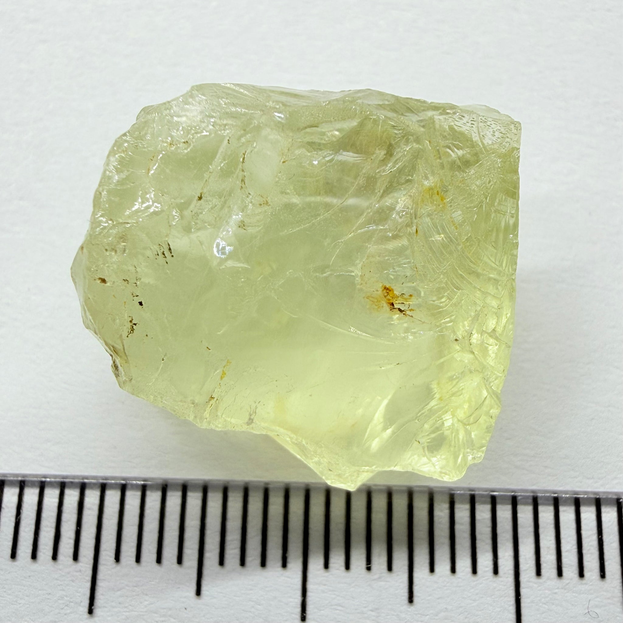 Heliodor, 29.39ct, Loliondo, Tanzania, Untreated Unheated, has a fracture inside, slice down the middle, both pics will be useable with one slightly flatter, both will be slightly milky