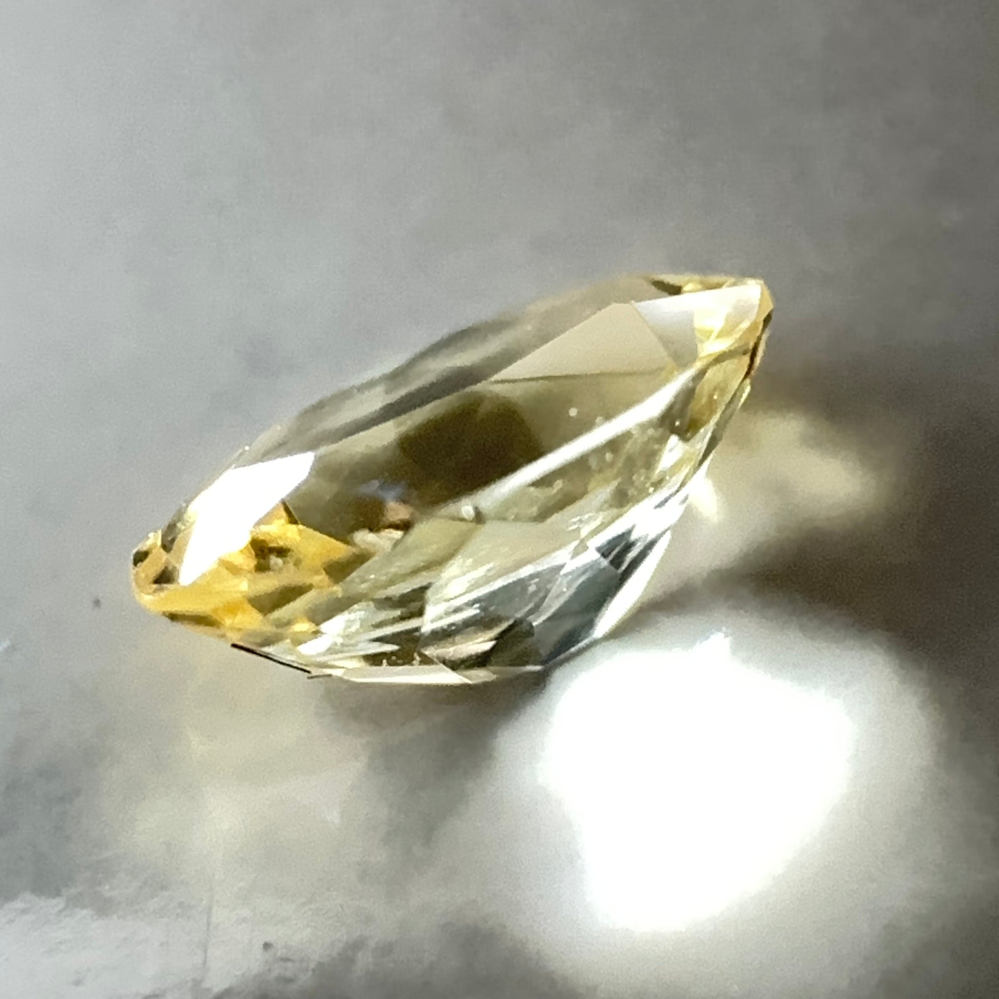 0.54ct Yellow Grossular Garnet, Merelani, Tanzania, Untreated Unheated