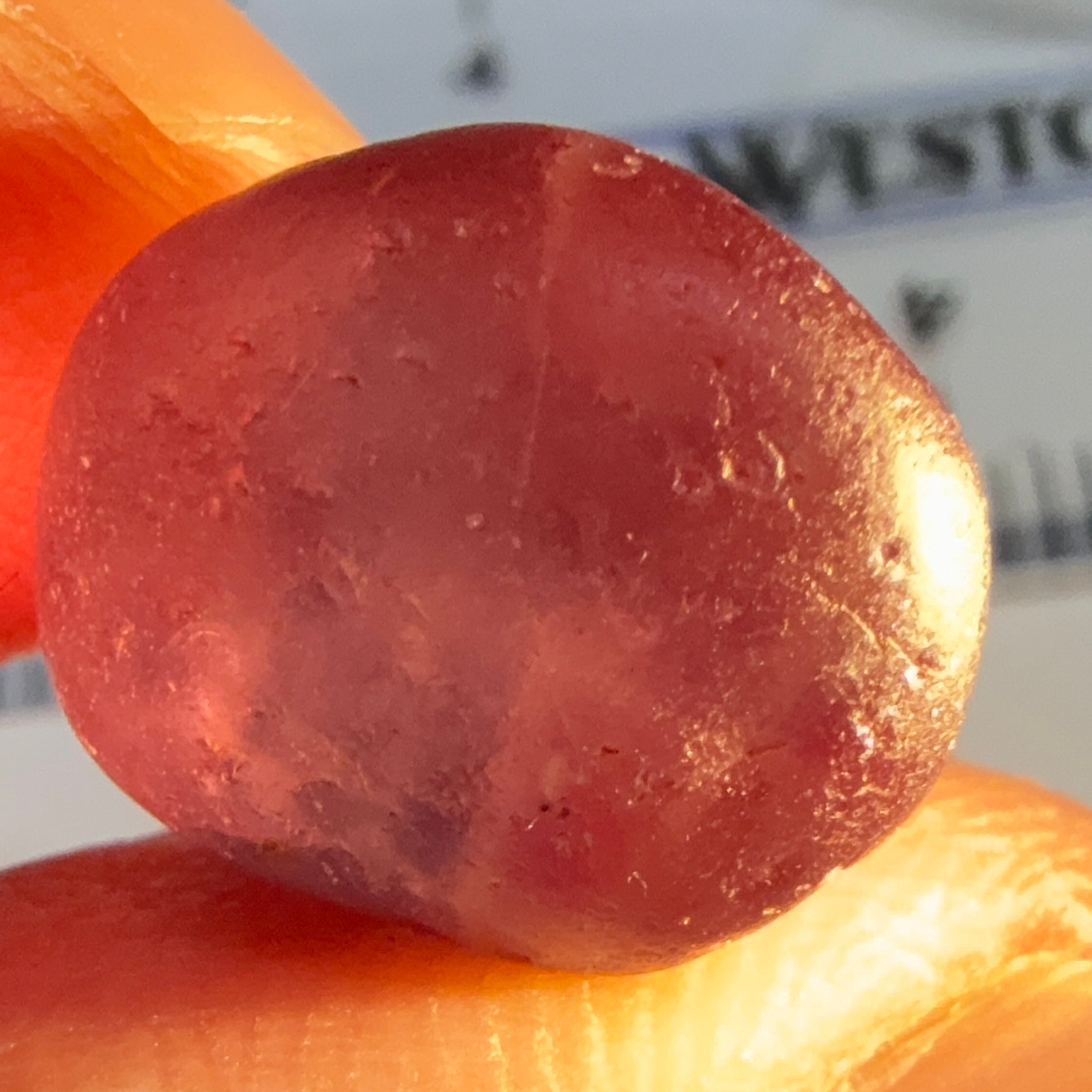 Mahenge Garnet, 12.08ct, Tanzania, heavy silk inside, see pictures, Untreated Unheated, slight inclusions