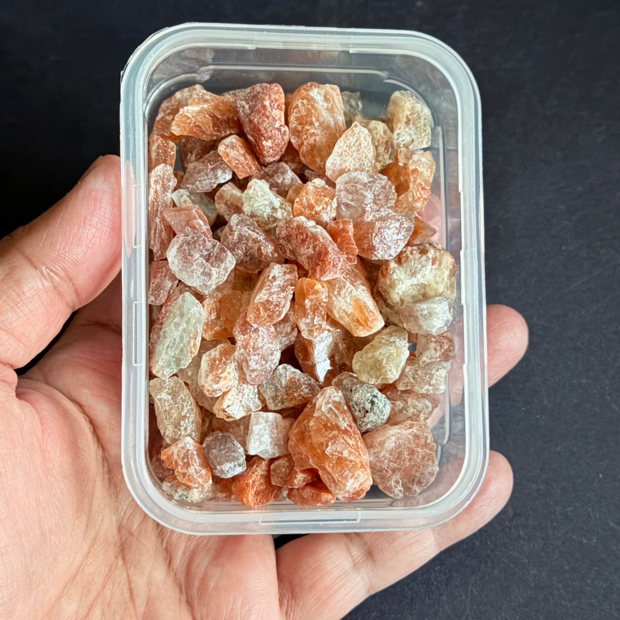 Sunstone Lot Cab/bead rough, or set in jewellery as is, 199.20gm, Tanzania, Untreated Unheated