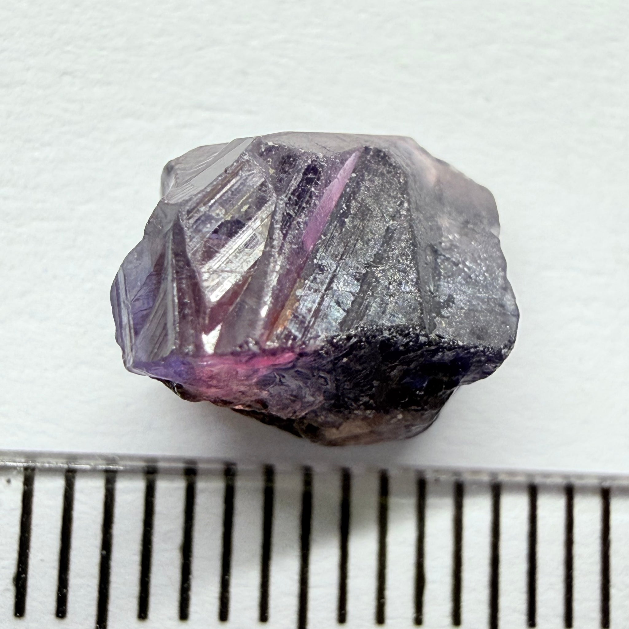 Winza Sapphire, 4.43ct, Winza, Tanzania, Untreated Unheated, not facetable, has a crack in the middle, set it in jewellery as is