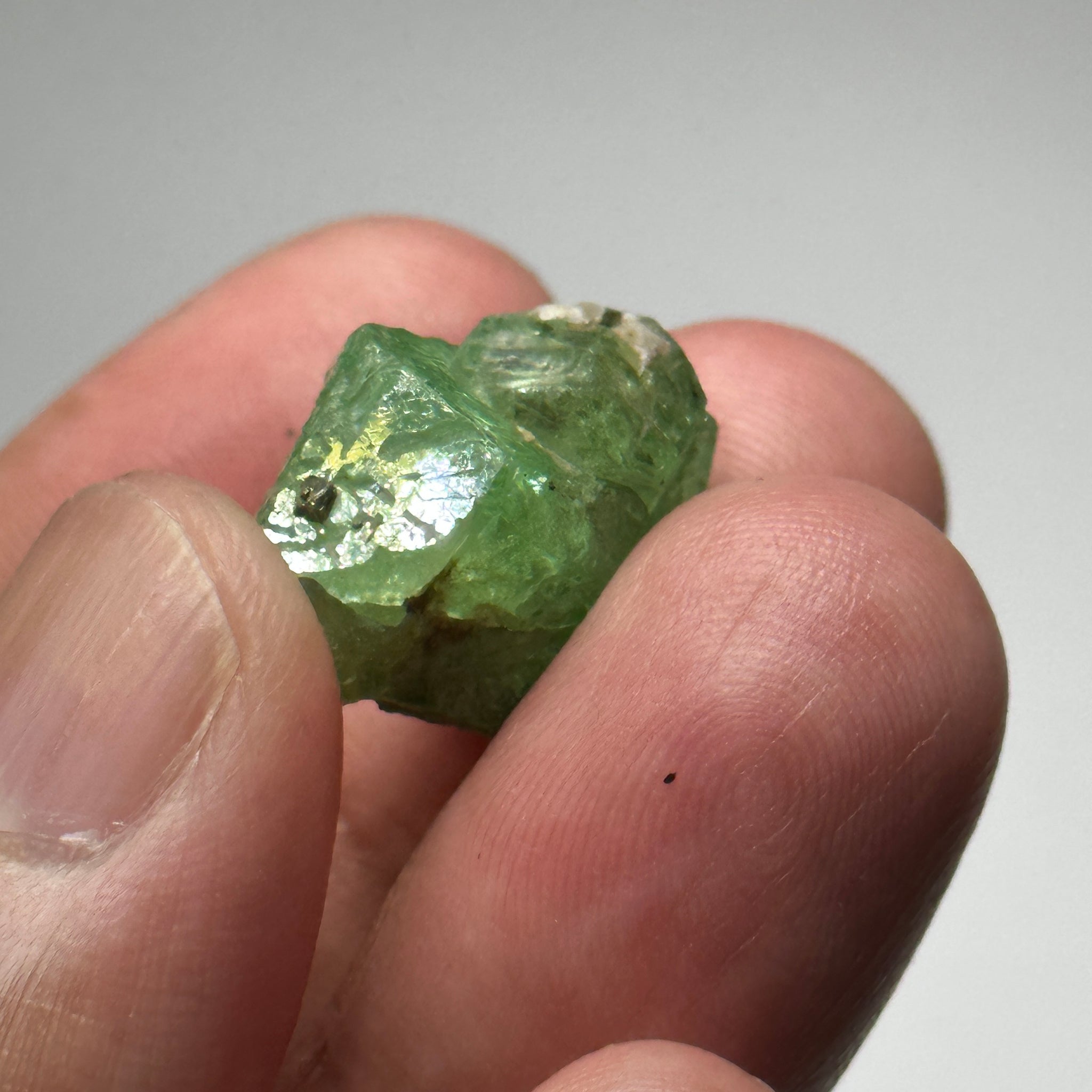 Tsavorite Crystal on Matrix. 29.09ct, Merelani. Tanzania, Untreated Unheated