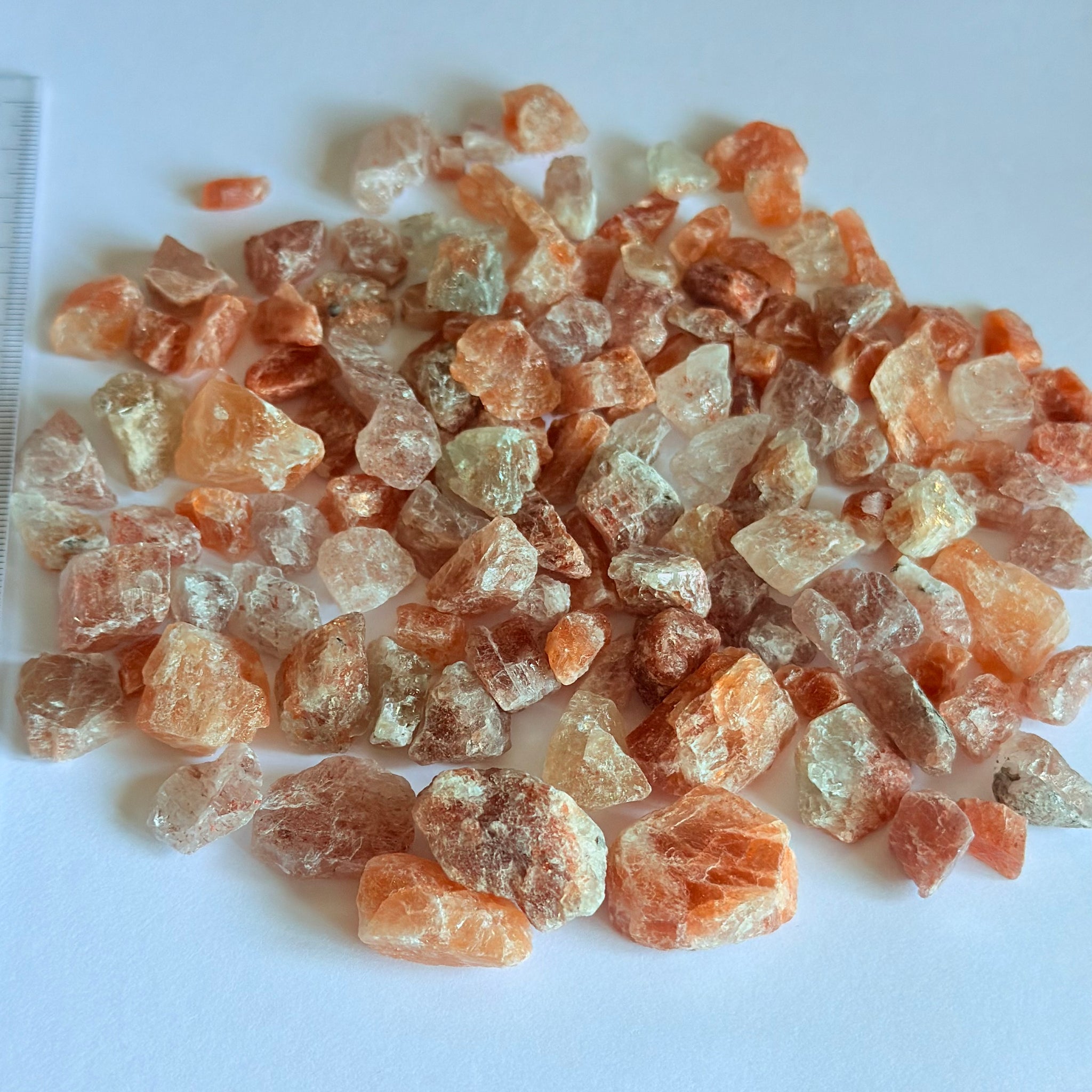 Sunstone Lot Cab/bead rough, or set in jewellery as is, 199.20gm, Tanzania, Untreated Unheated
