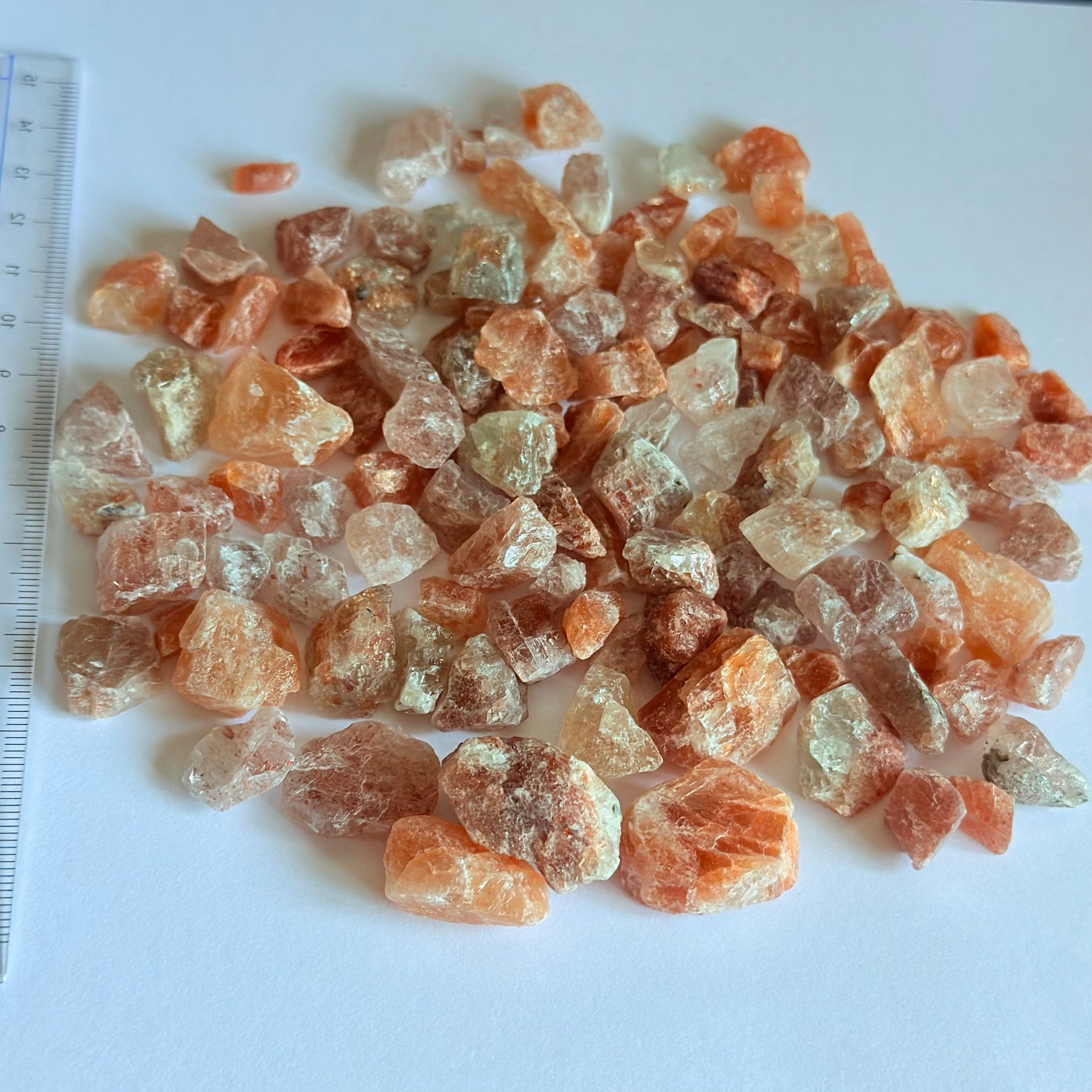 Sunstone Lot Cab/bead rough, or set in jewellery as is, 199.20gm, Tanzania, Untreated Unheated