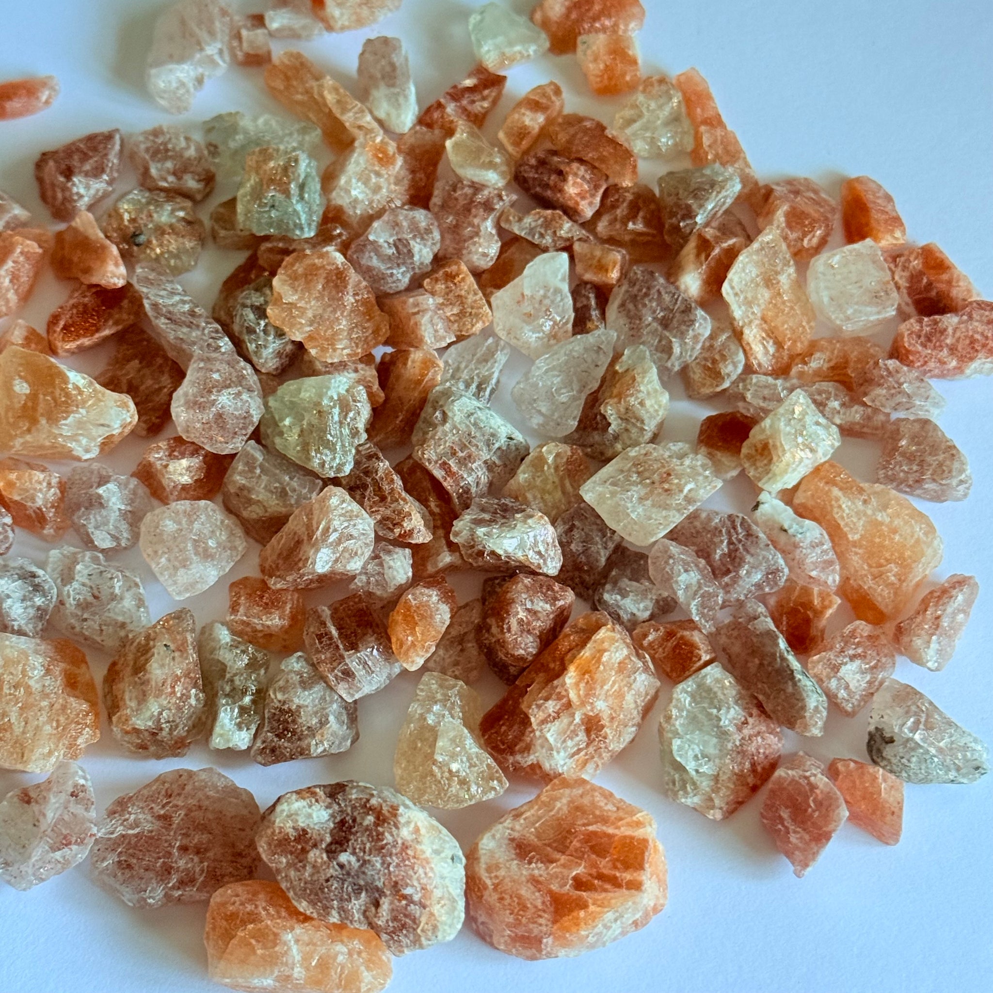 Sunstone Lot Cab/bead rough, or set in jewellery as is, 199.20gm, Tanzania, Untreated Unheated