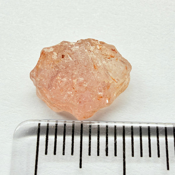 Umba Sapphire, 5.99ct, Umba Valley, Tanzania, Untreated Unheated. Slightly included (tiny scattered white spots) Flattish stone with a challenging shape, you can cut a portrait or tablet cut