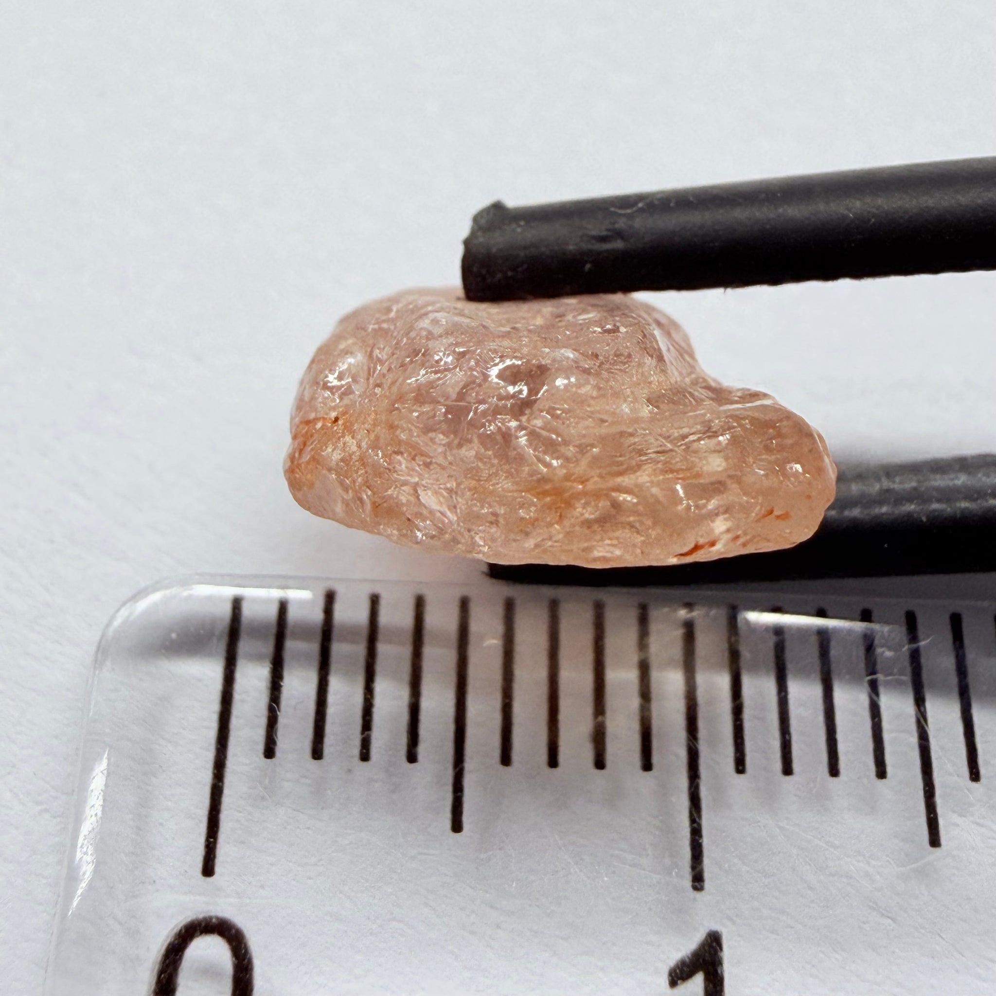 Umba Sapphire, 5.99ct, Umba Valley, Tanzania, Untreated Unheated. Slightly included (tiny scattered white spots) Flattish stone with a challenging shape, you can cut a portrait or tablet cut