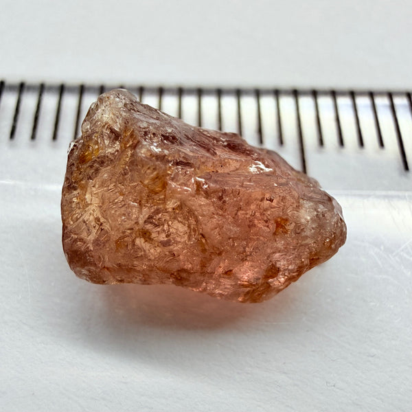 Umba Sapphire, 3.61ct, Umba Valley, Tanzania, Untreated Unheated. Too flat to facet but set it in jewellery as is