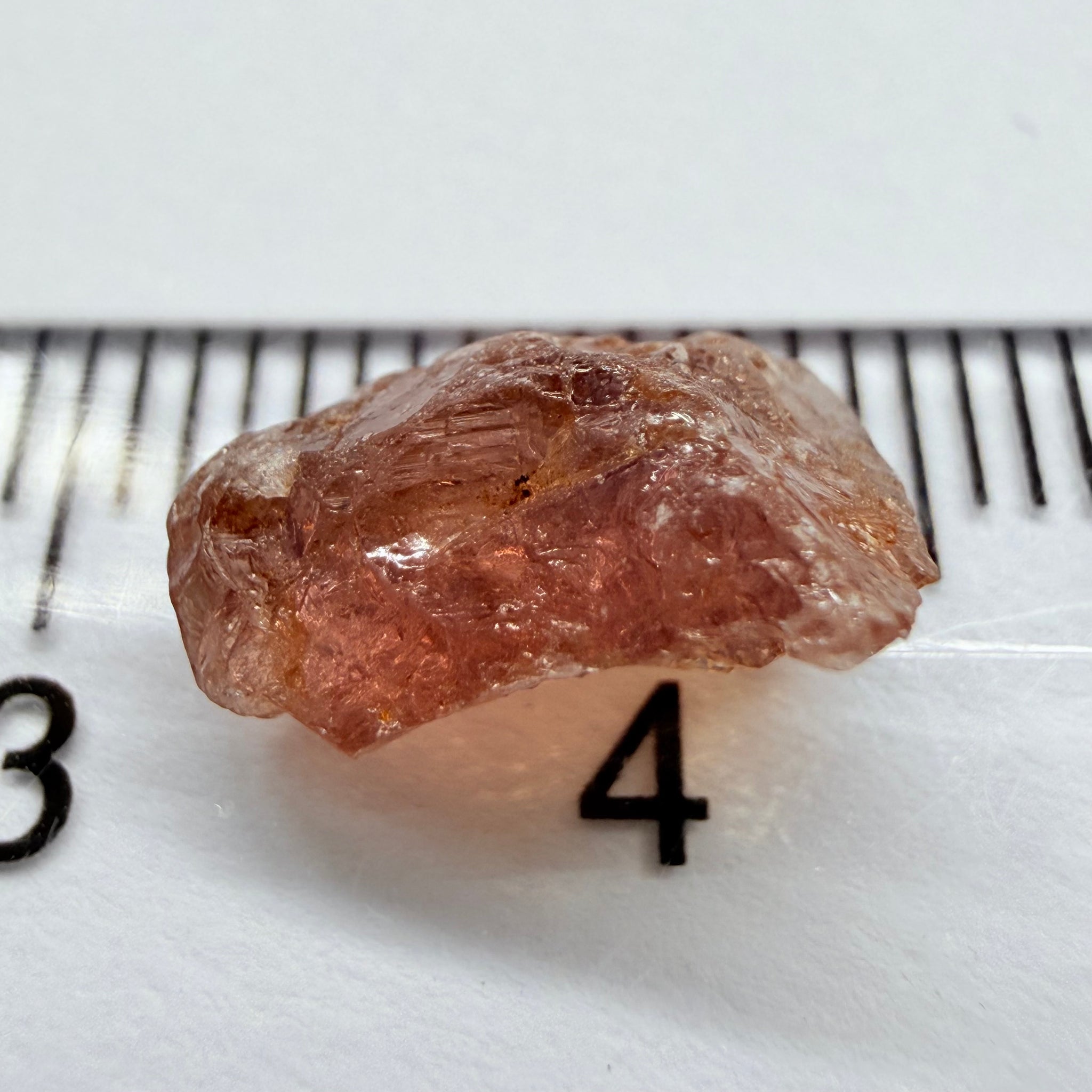 Umba Sapphire, 3.61ct, Umba Valley, Tanzania, Untreated Unheated. Too flat to facet but set it in jewellery as is