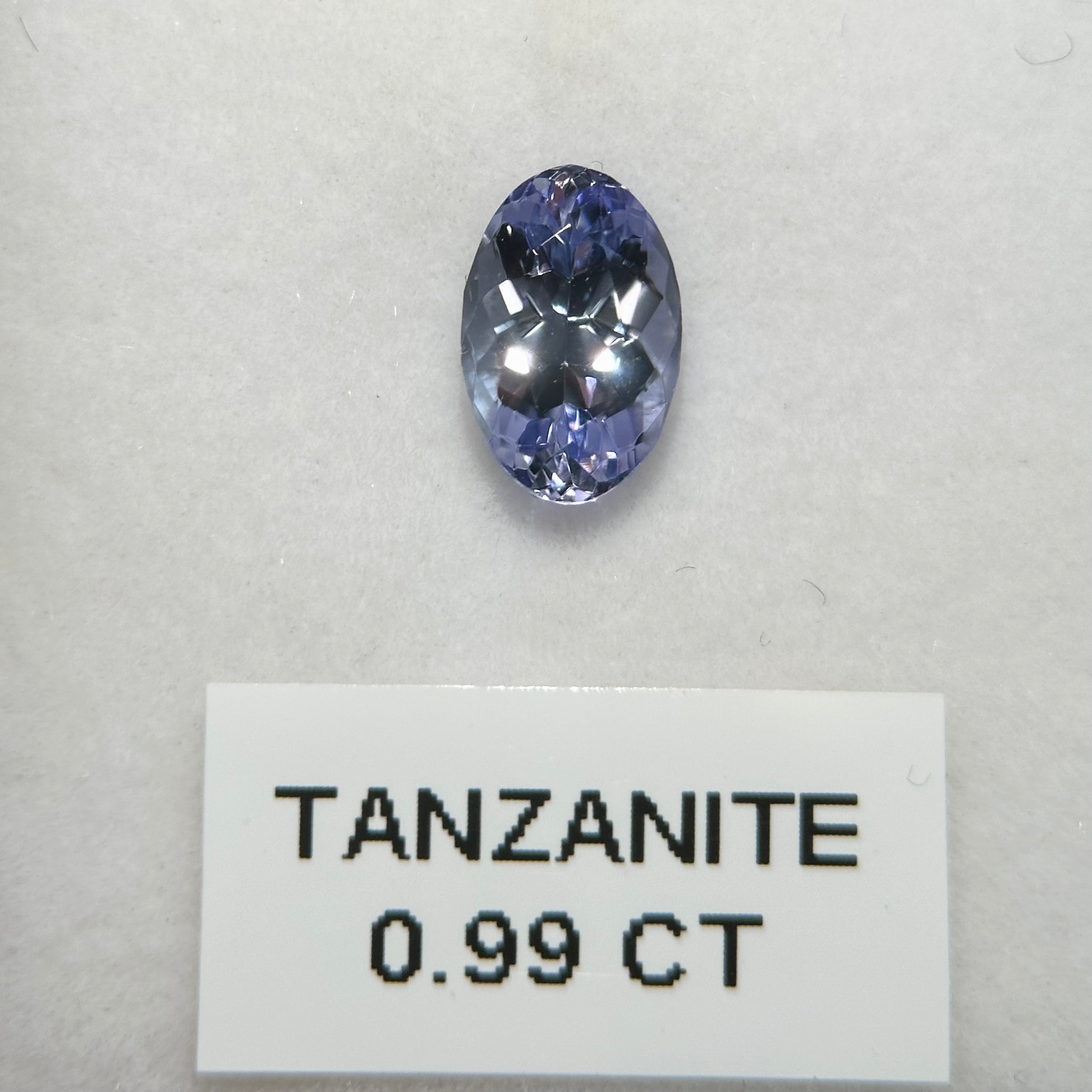 0.99ct Tanzanite, Tanzania. Gently Heated