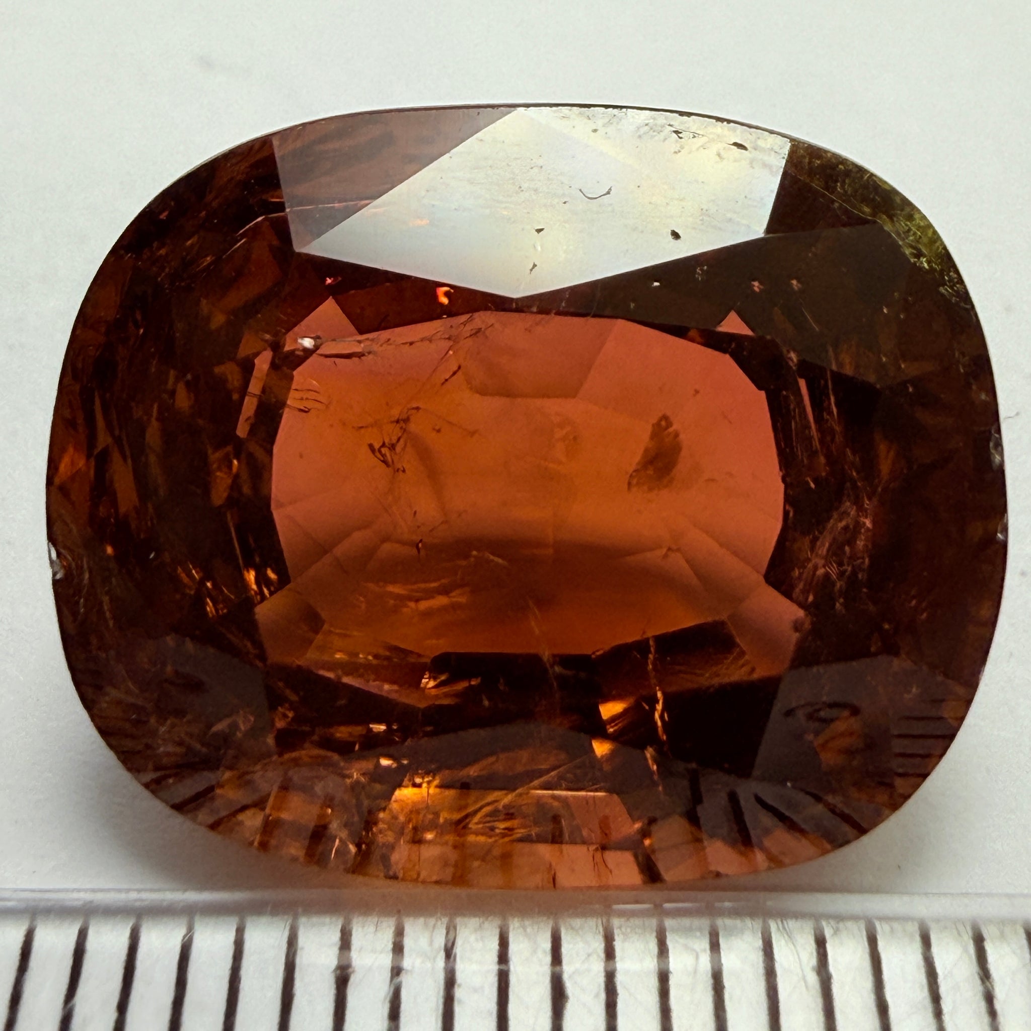Tourmaline, 20.19ct, Congo, Untreated Unheated, included with slight chips, from an old stock, probably mined in the 80’s, use as is or recut
