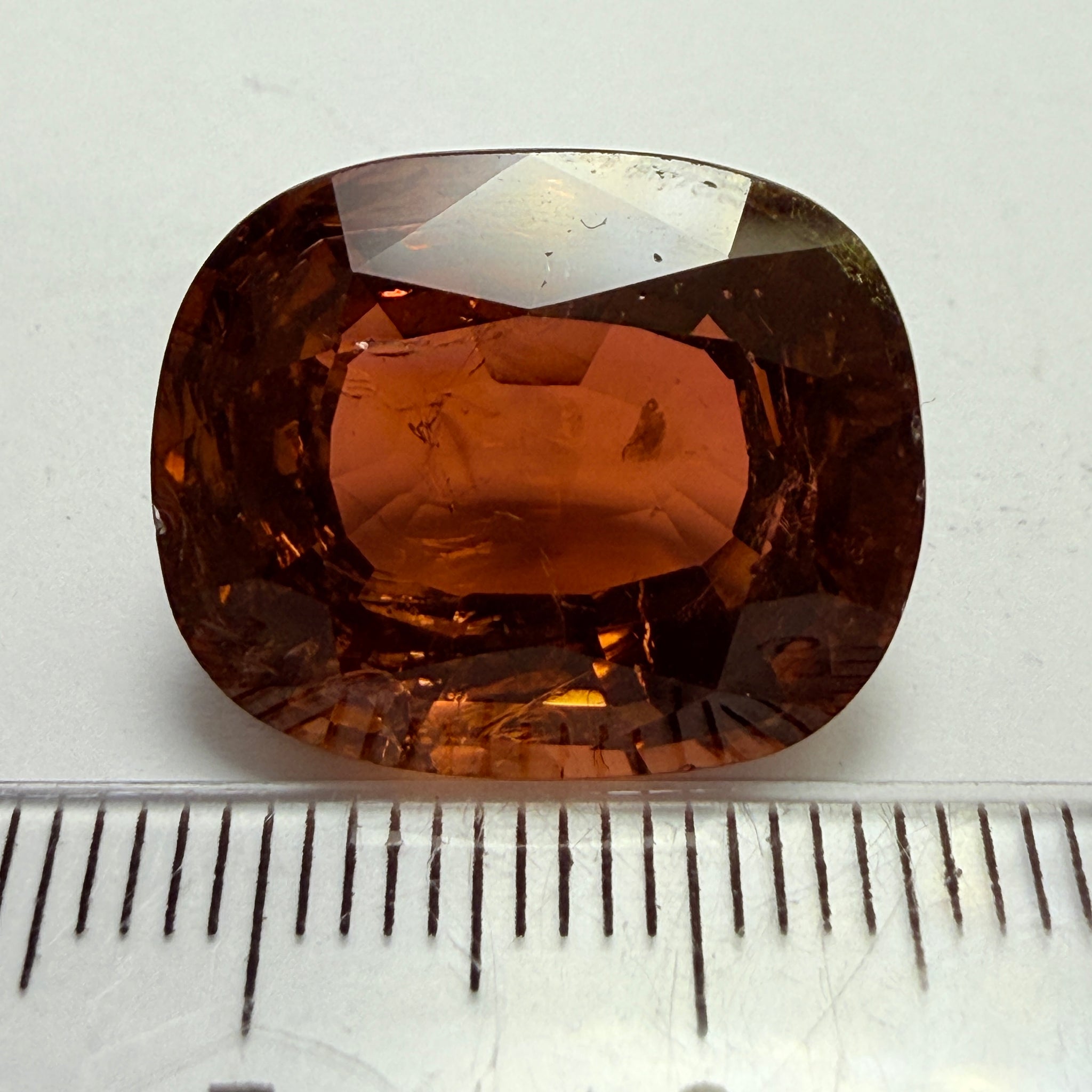 Tourmaline, 20.19ct, Congo, Untreated Unheated, included with slight chips, from an old stock, probably mined in the 80’s, use as is or recut